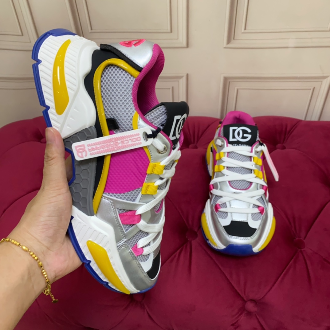 Dolce & Gabbana Mixed-material Airmaster Sneakers - DopestKickz