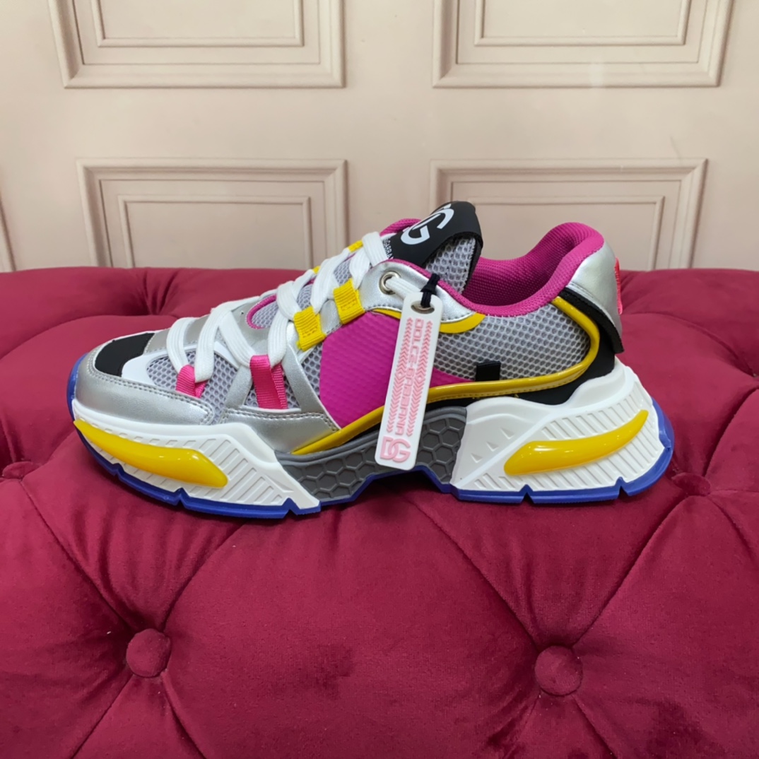 Dolce & Gabbana Mixed-material Airmaster Sneakers - DopestKickz