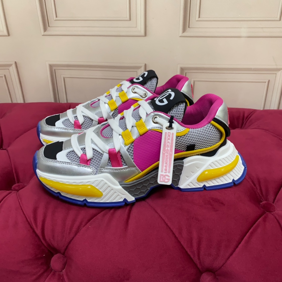 Dolce & Gabbana Mixed-material Airmaster Sneakers - DopestKickz