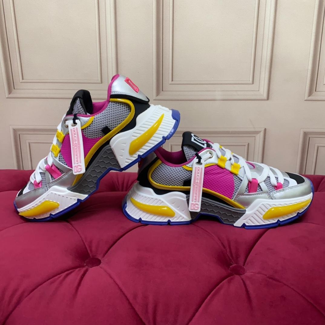 Dolce & Gabbana Mixed-material Airmaster Sneakers - DopestKickz