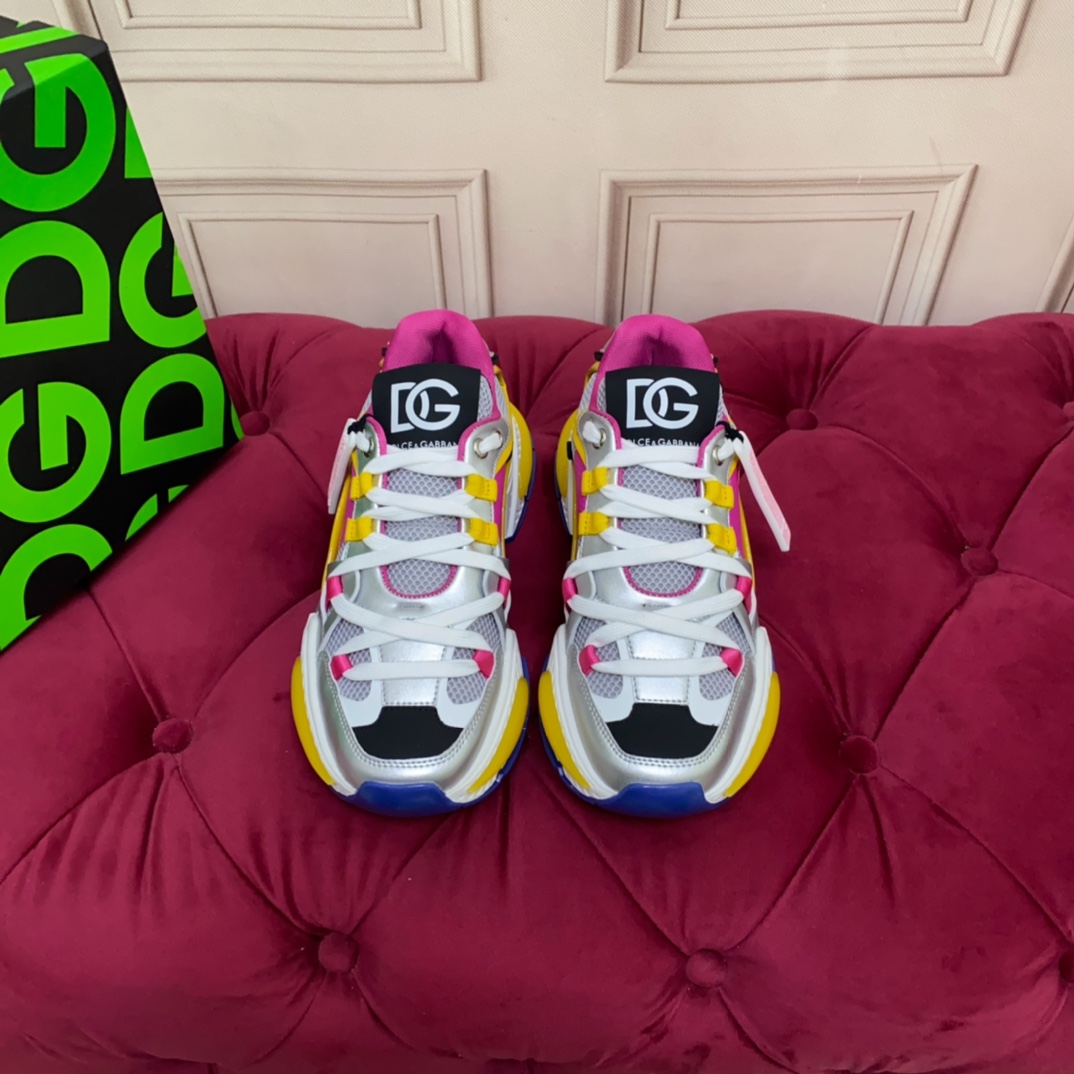 Dolce & Gabbana Mixed-material Airmaster Sneakers - DopestKickz