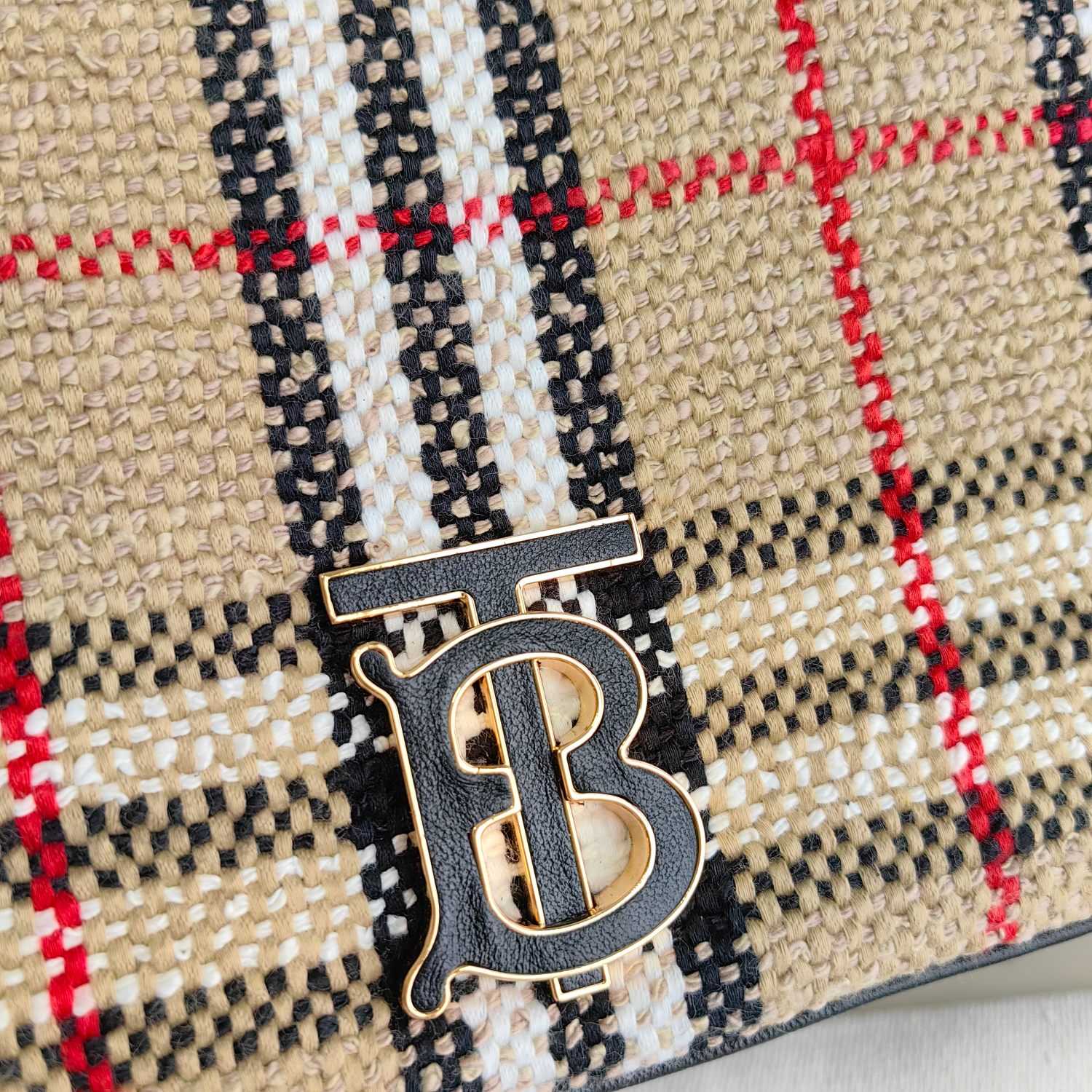 Burberry Lola Vintage-check Bouclé Shoulder Bag (28 x 6.5 x 17cm) - DopestKickz