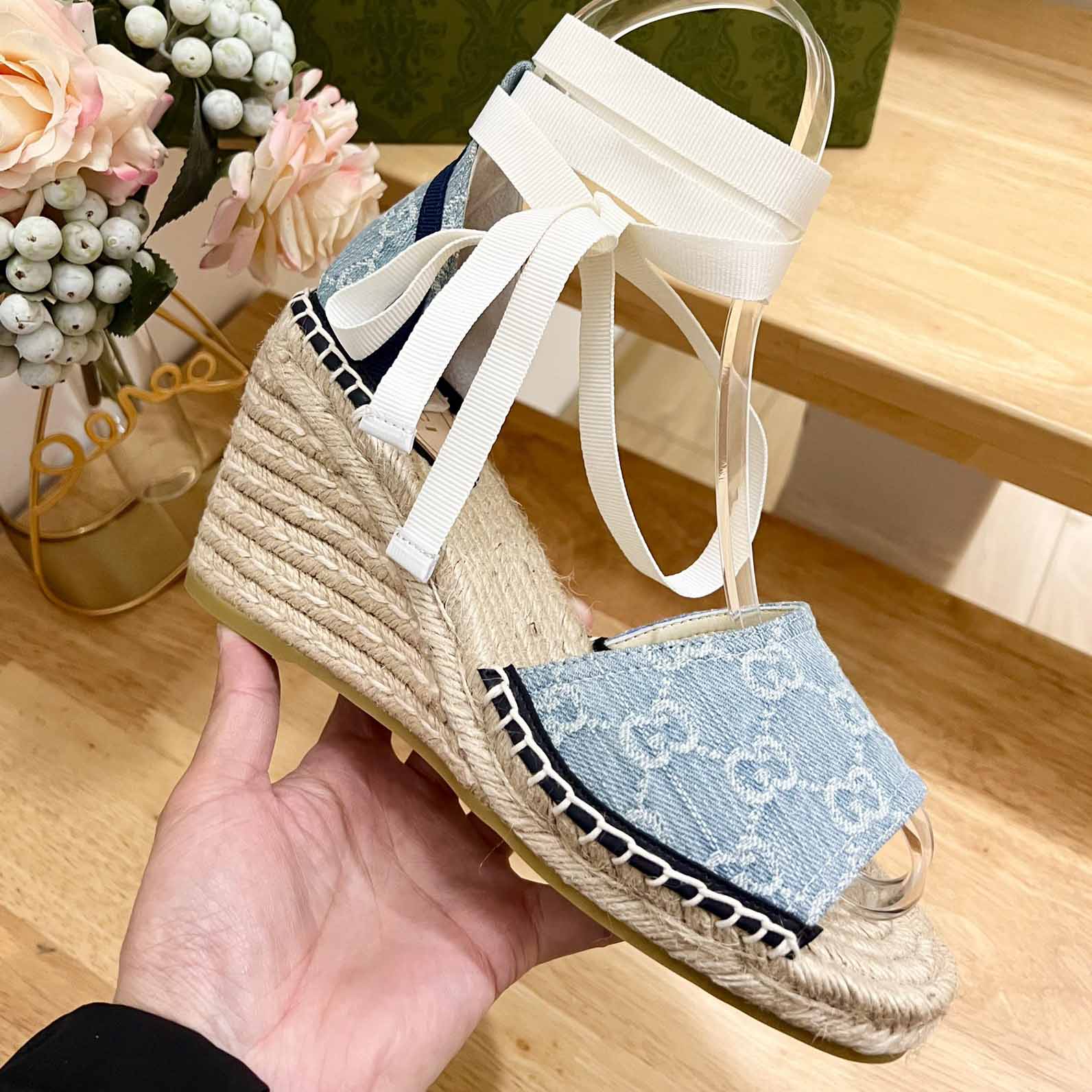 Gucci Women's GG Platform Espadrille - DopestKickz