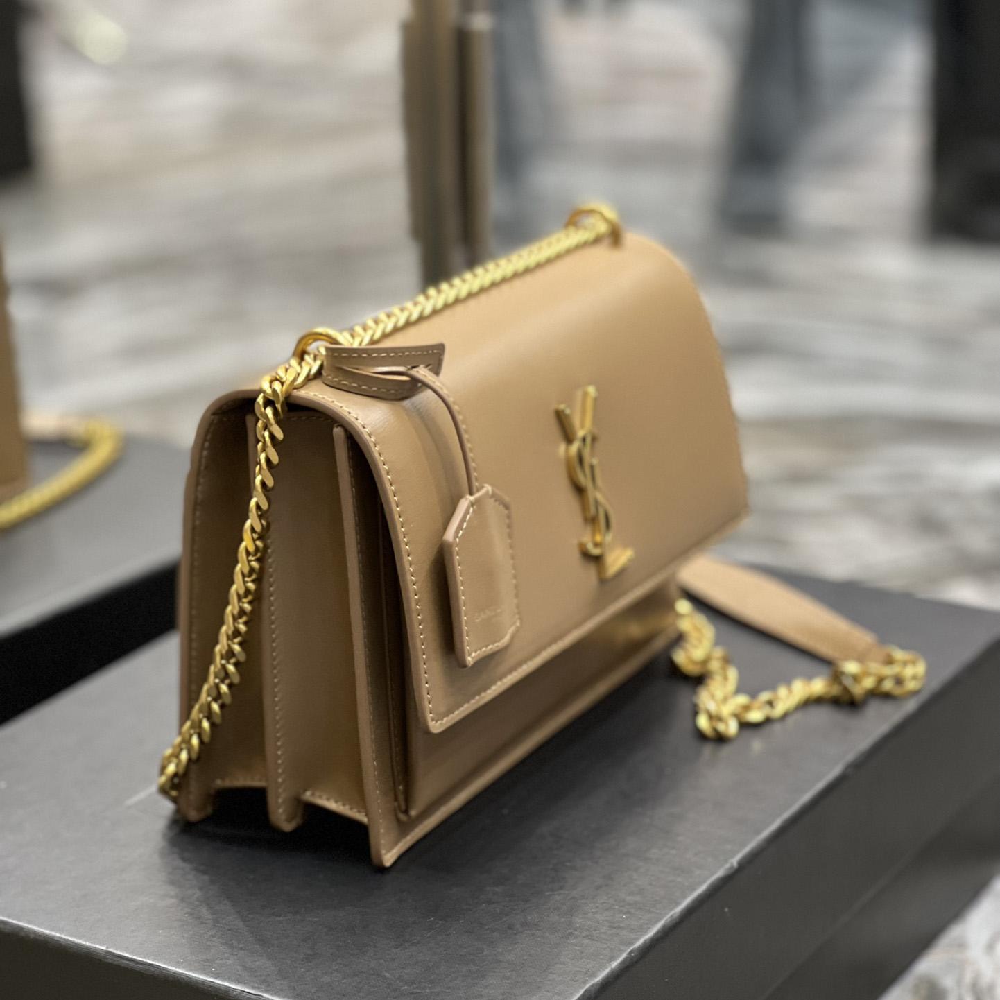 Saint Laurent Women Sunset Medium Leather Shoulder Bag （22x8x16 cm） - DopestKickz