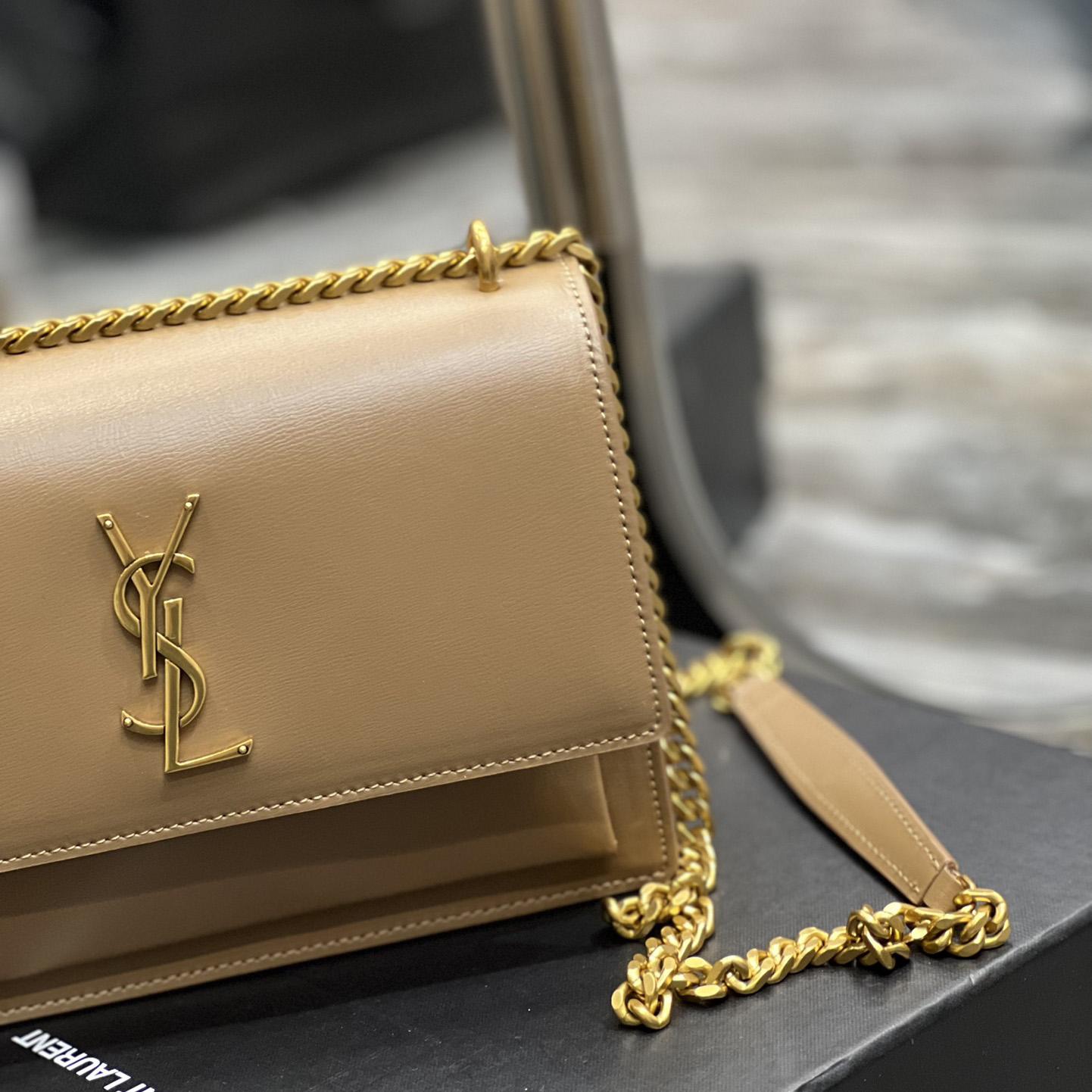 Saint Laurent Women Sunset Medium Leather Shoulder Bag （22x8x16 cm） - DopestKickz