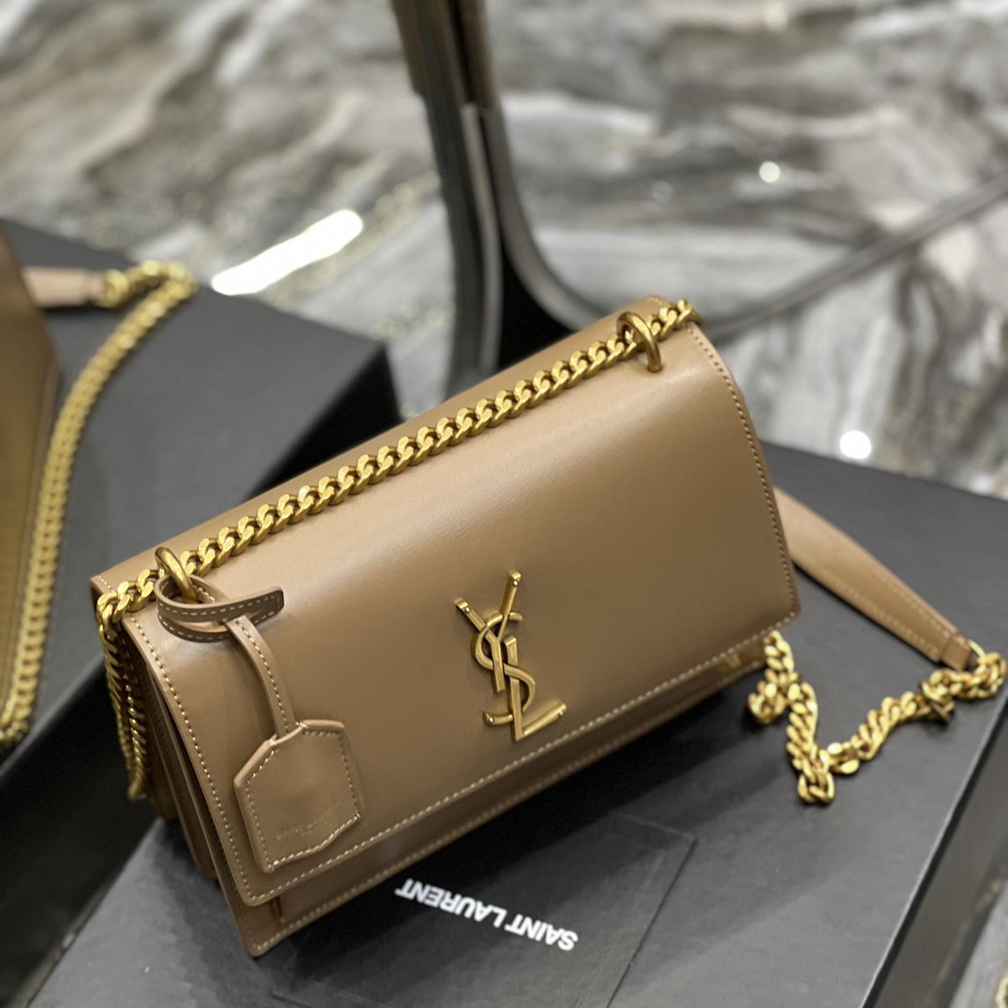 Saint Laurent Women Sunset Medium Leather Shoulder Bag （22x8x16 cm） - DopestKickz