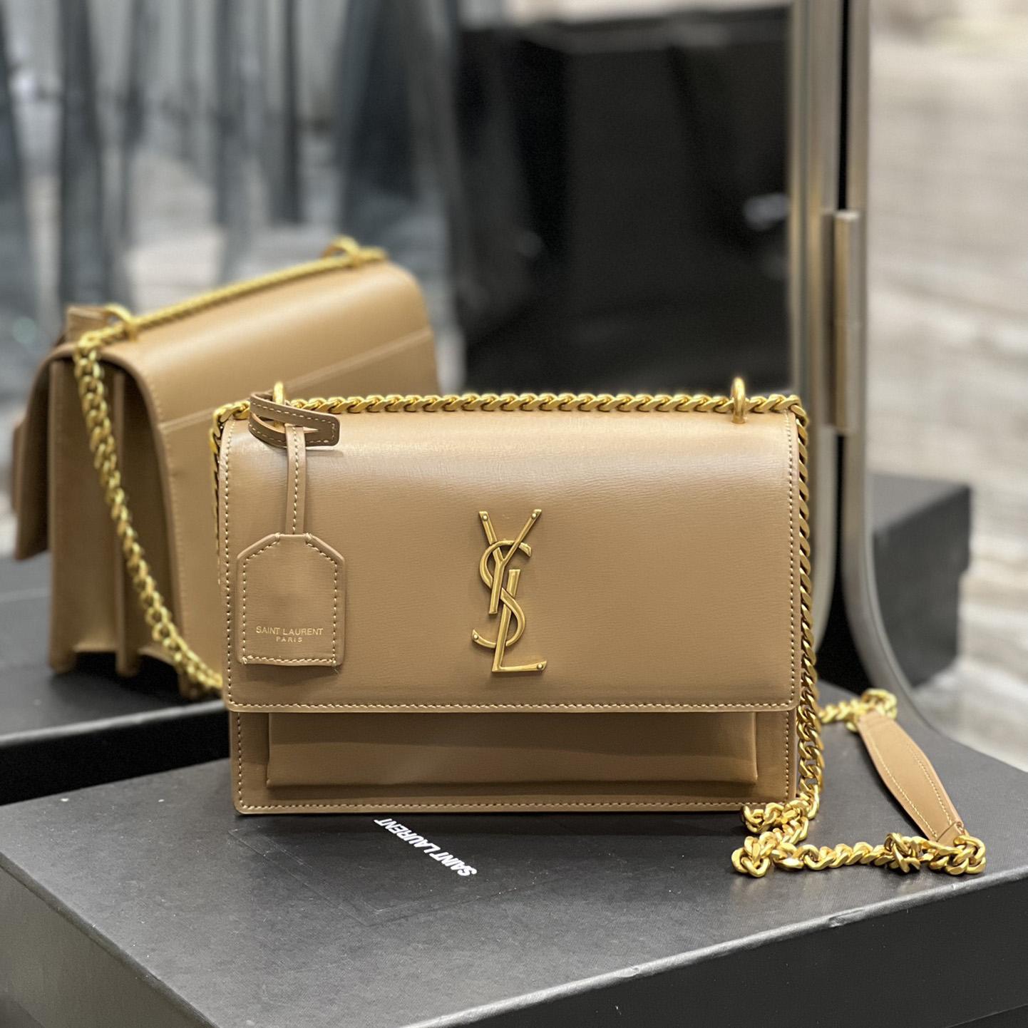 Saint Laurent Women Sunset Medium Leather Shoulder Bag （22x8x16 cm） - DopestKickz