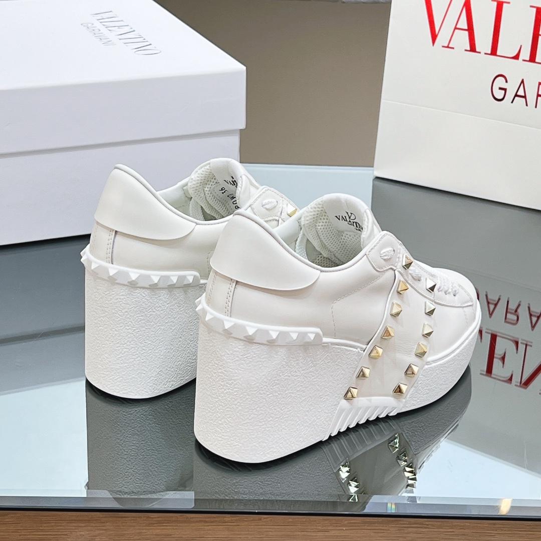 Valenti Open Disco Wedge Sneaker In Calfskin  85mm - DopestKickz