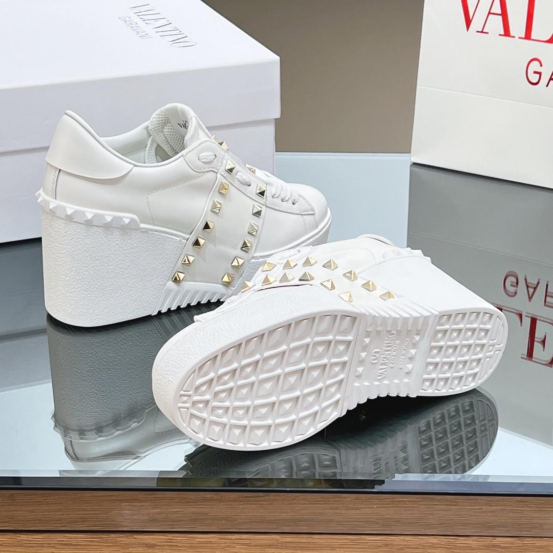 Valenti Open Disco Wedge Sneaker In Calfskin  85mm - DopestKickz
