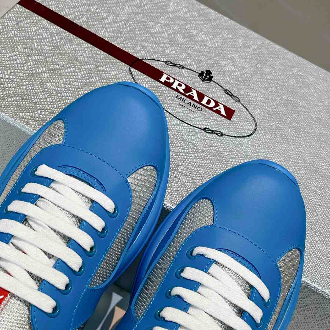 Prada America's Cup Soft Rubber And Bike Fabric Sneakers - DopestKickz