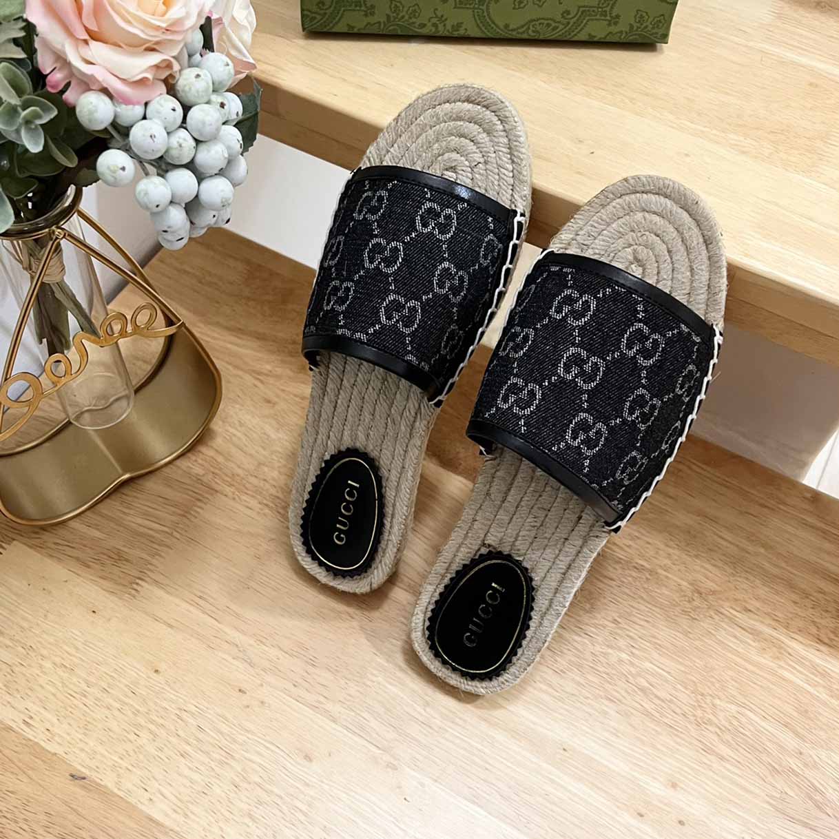 Gucci Women's Slide Espadrille  - DopestKickz