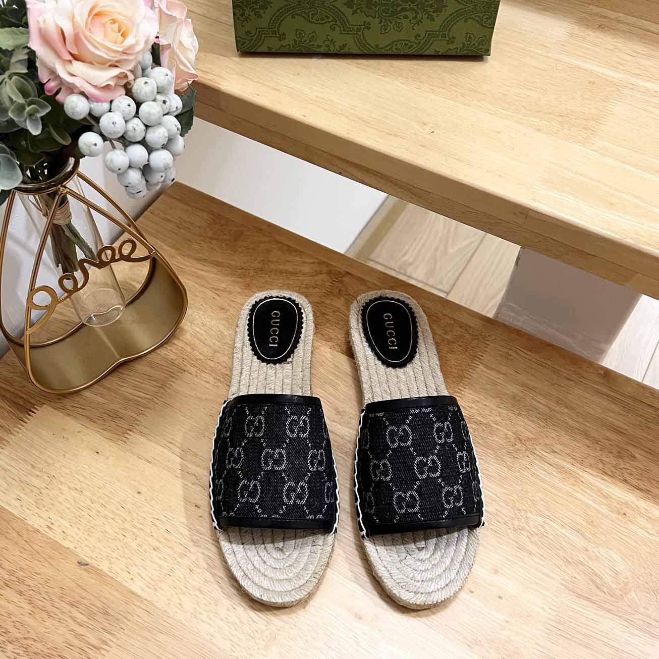 Gucci Women's Slide Espadrille  - DopestKickz