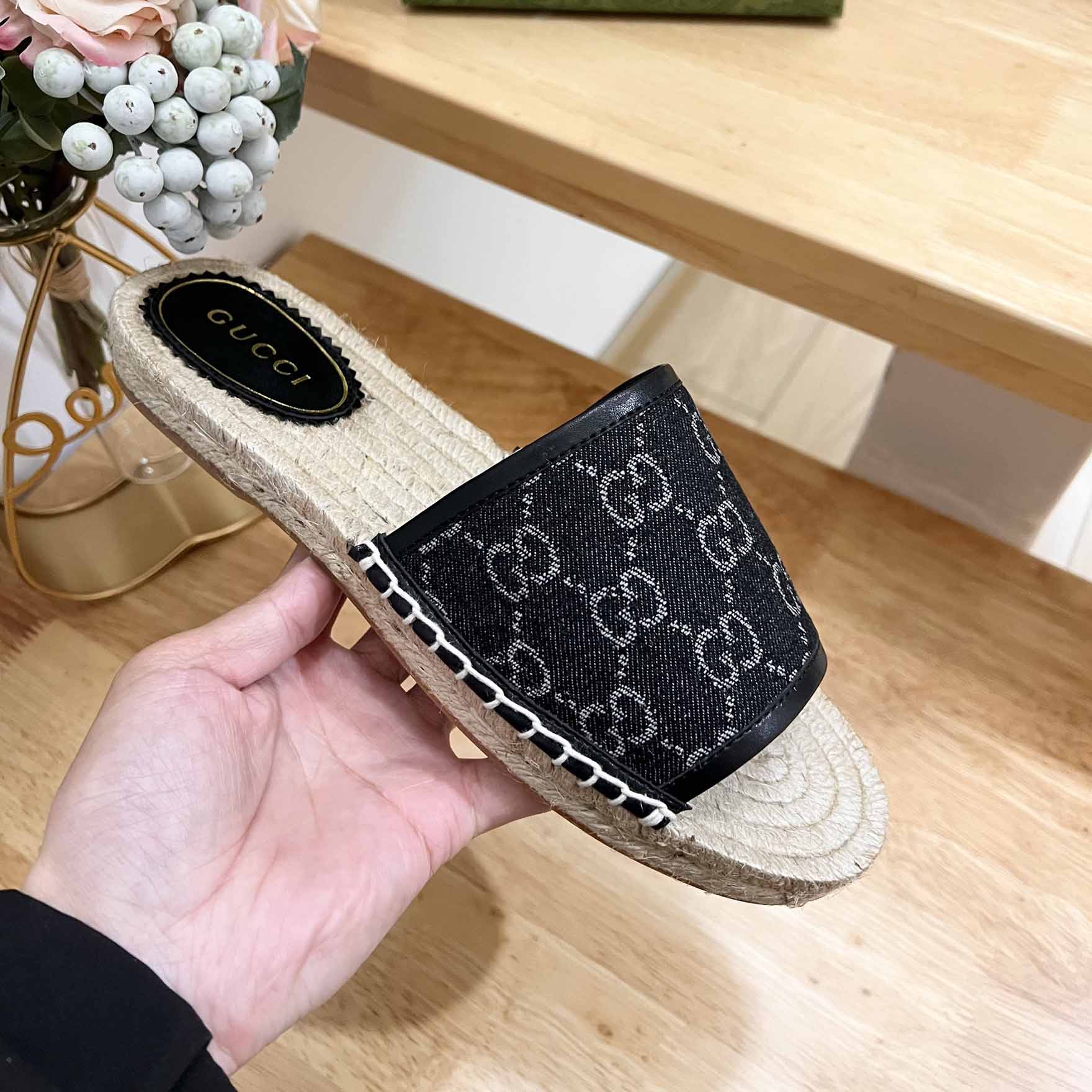 Gucci Women's Slide Espadrille  - DopestKickz