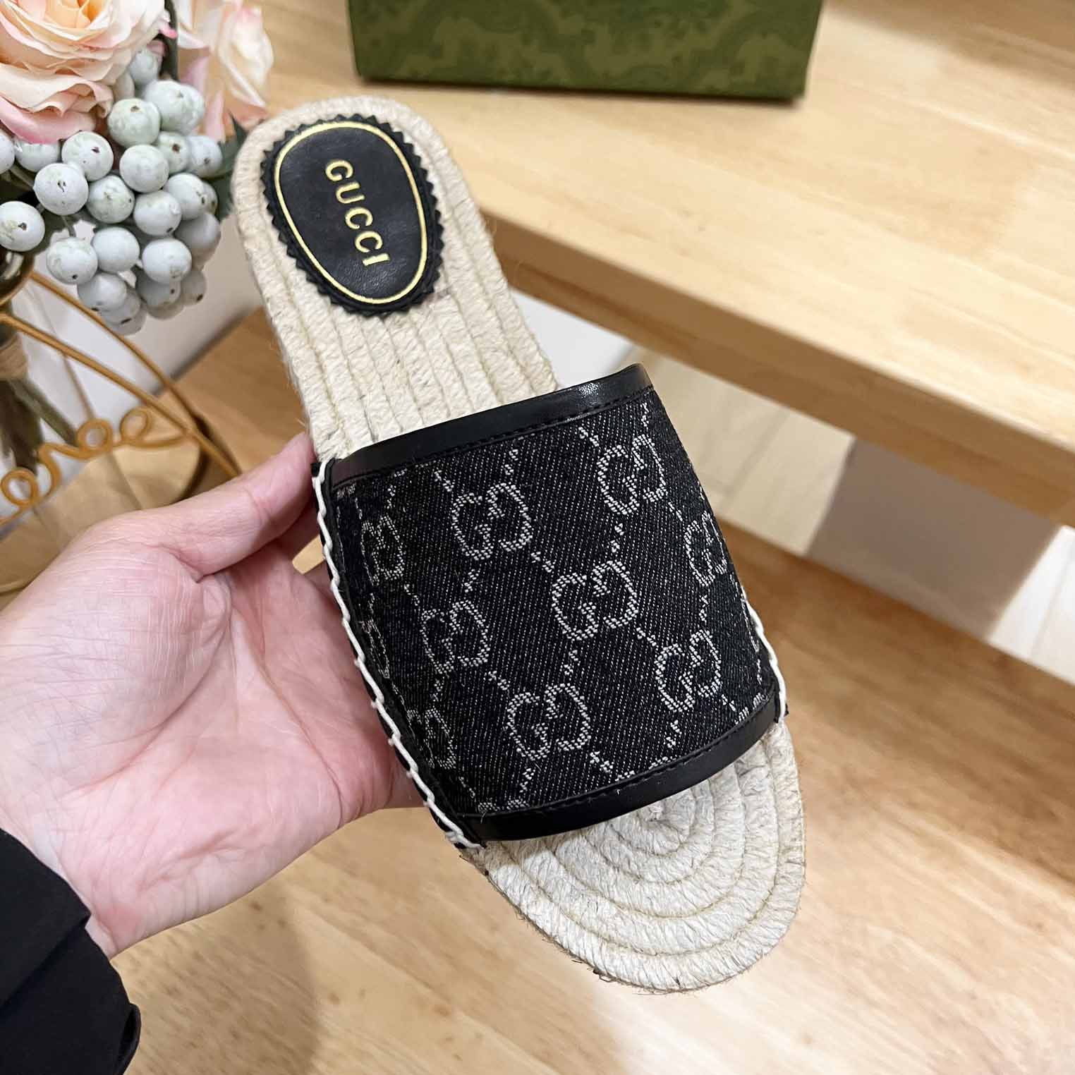 Gucci Women's Slide Espadrille  - DopestKickz