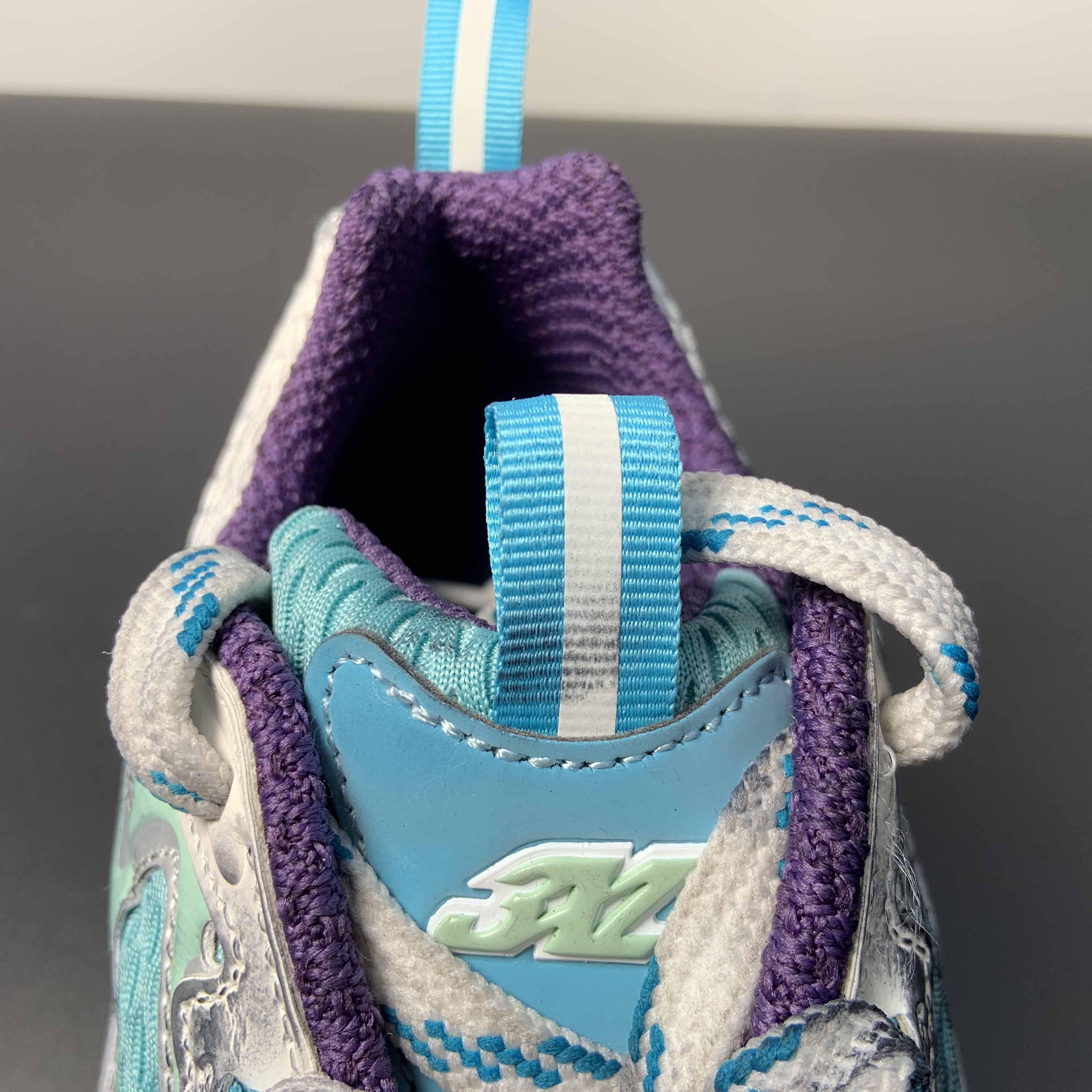 Balenciaga 3XL Sneaker In Light Blue/White/Purple  - DopestKickz