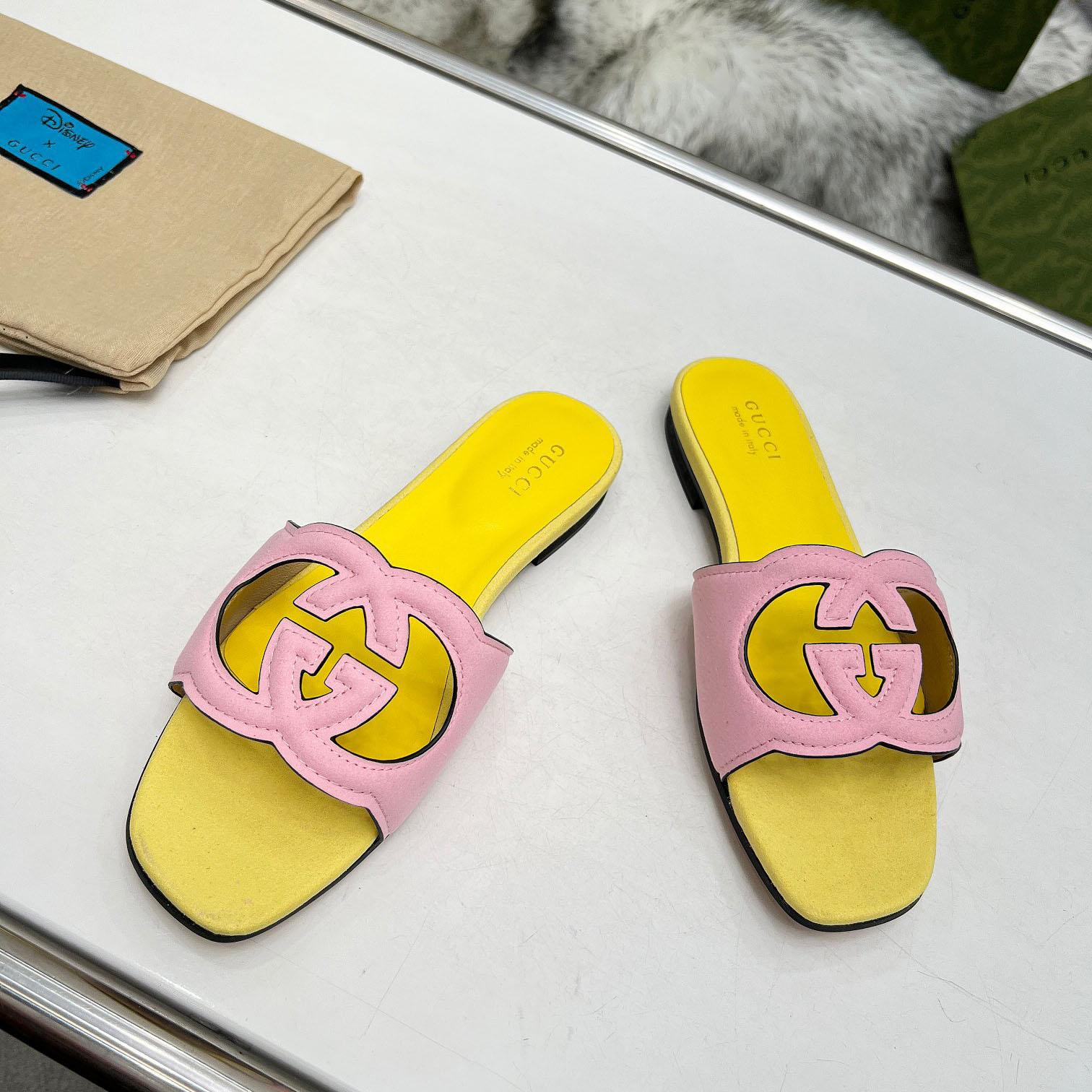 Gucci Women's Interlocking G Cut-out Sandal - DopestKickz