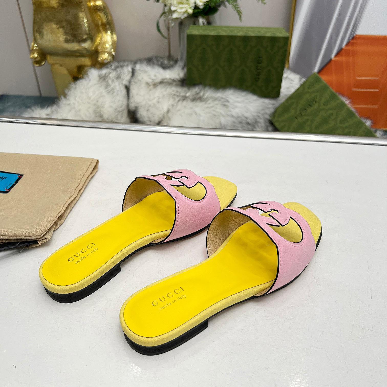 Gucci Women's Interlocking G Cut-out Sandal - DopestKickz