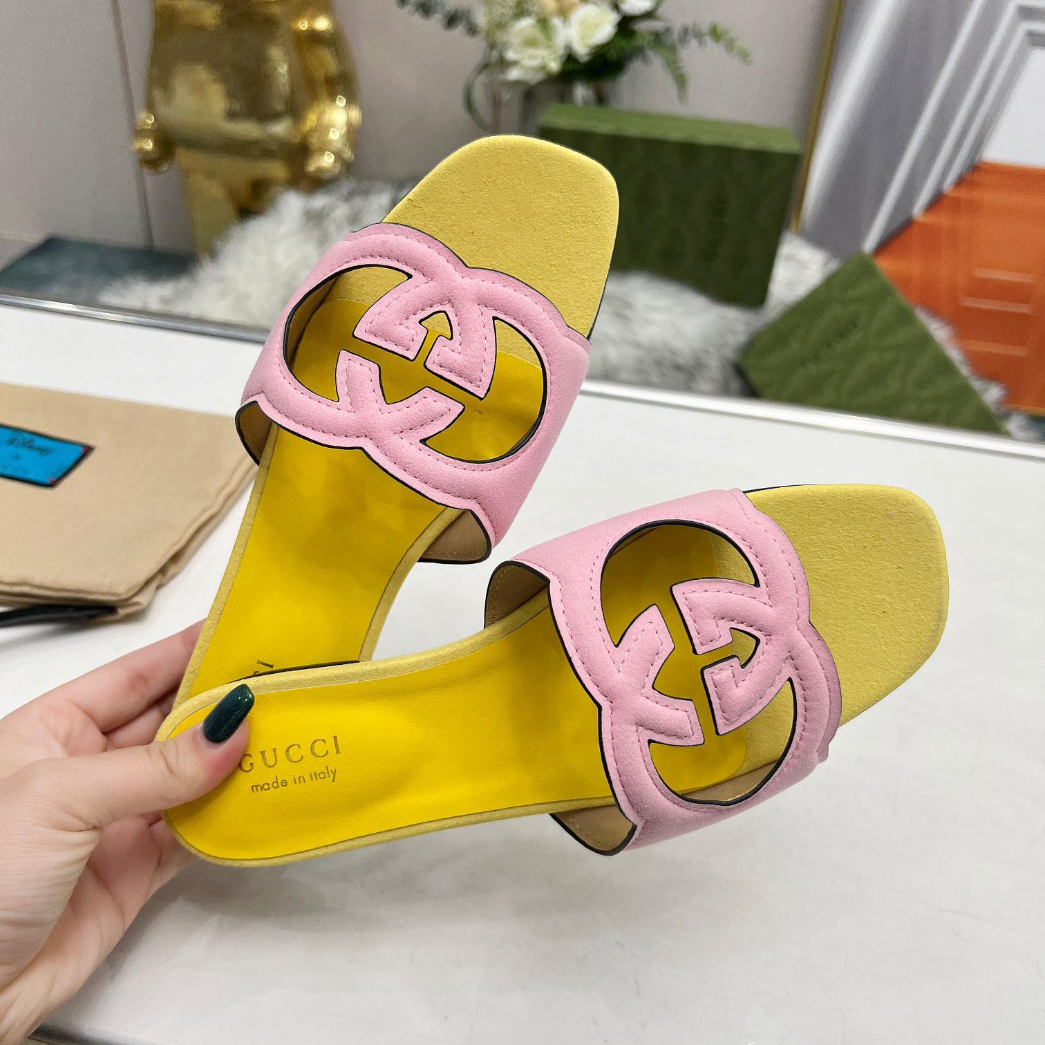 Gucci Women's Interlocking G Cut-out Sandal - DopestKickz