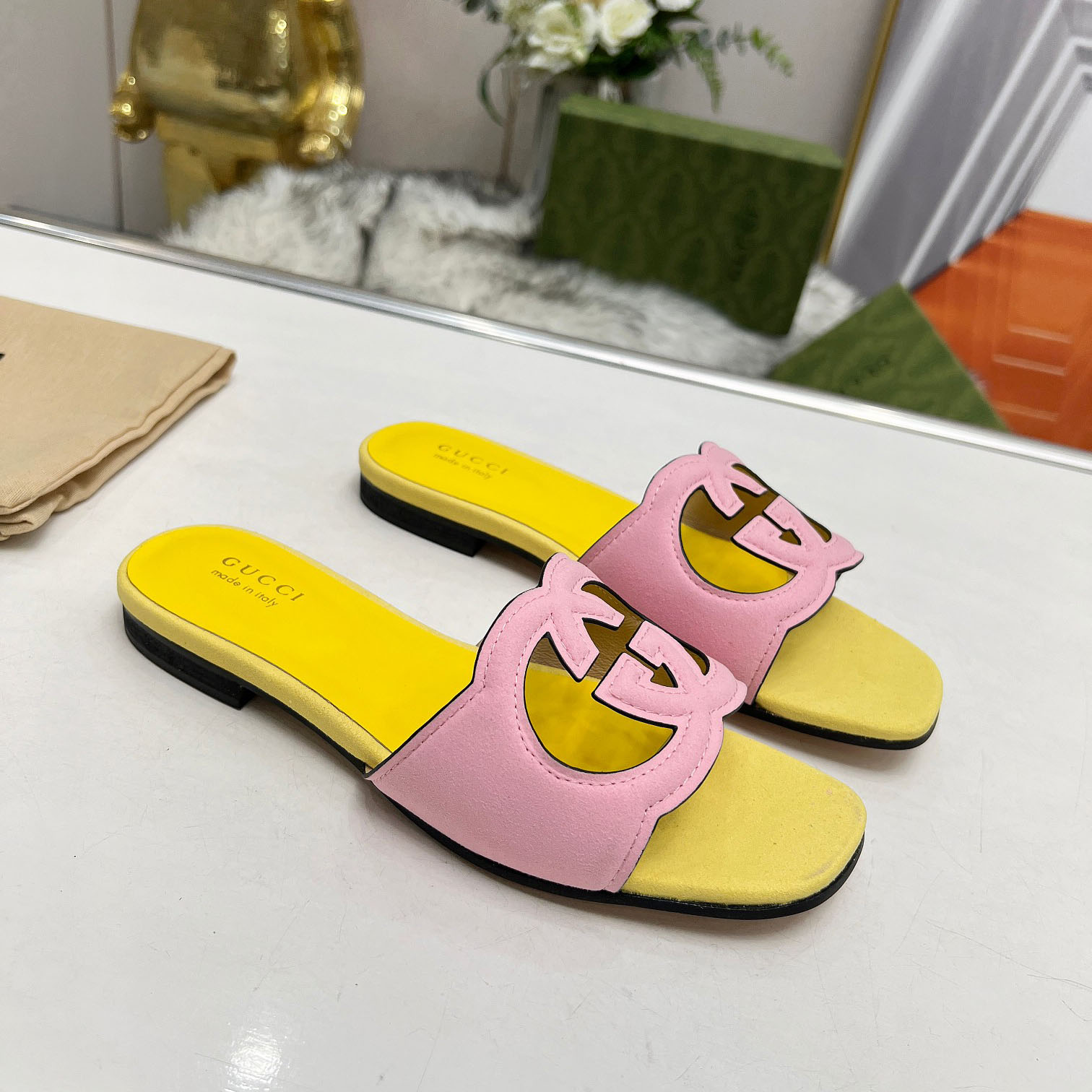 Gucci Women's Interlocking G Cut-out Sandal - DopestKickz