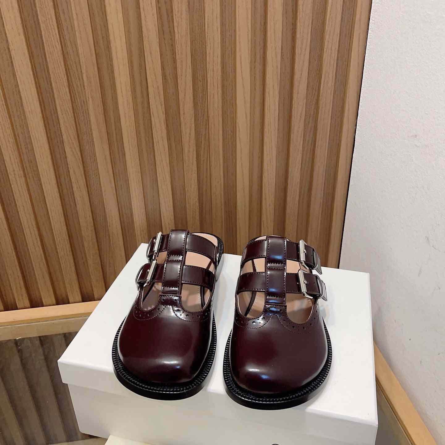 Loewe Campo Mary Jane Mule In Calfskin - DopestKickz