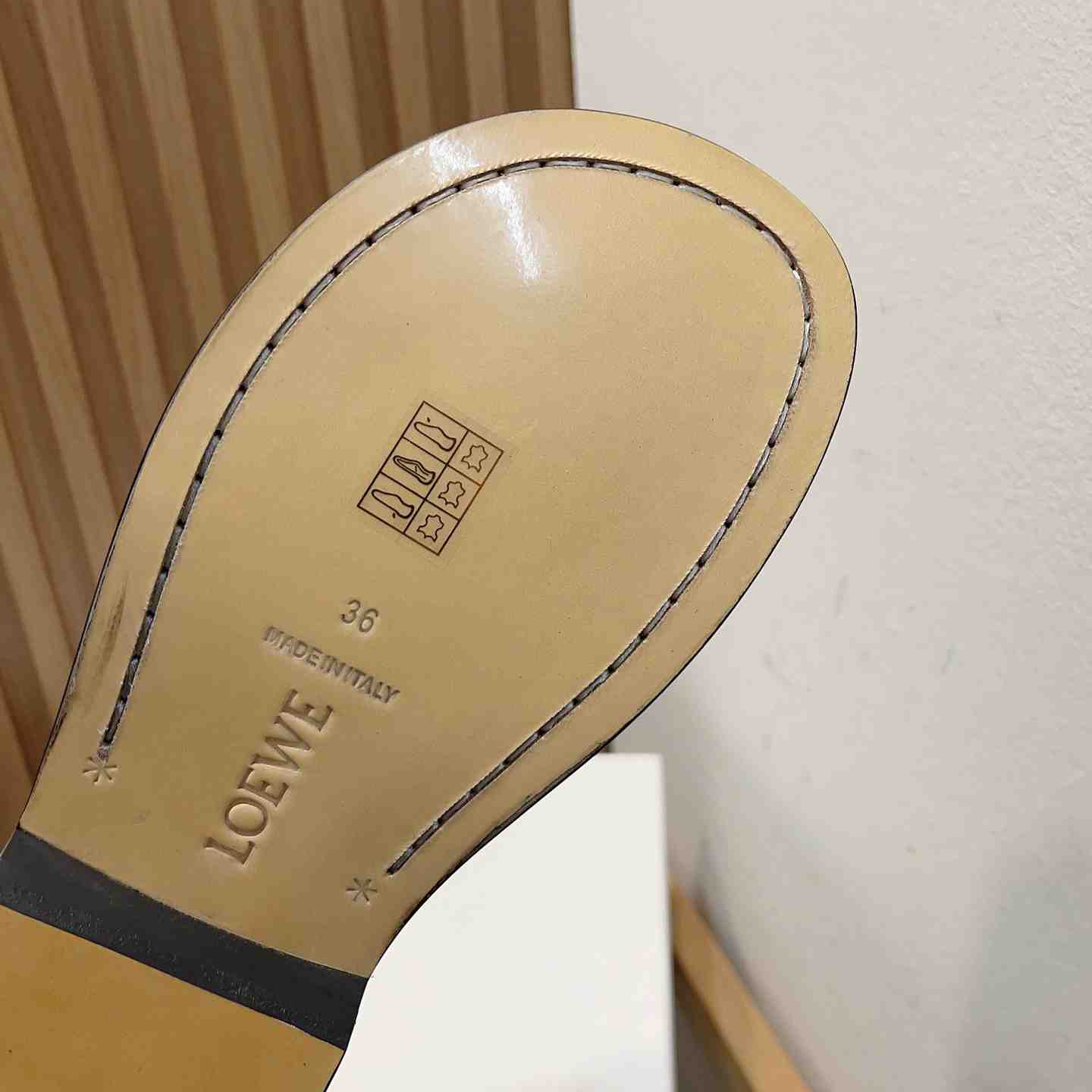 Loewe Campo Mary Jane Mule In Calfskin - DopestKickz