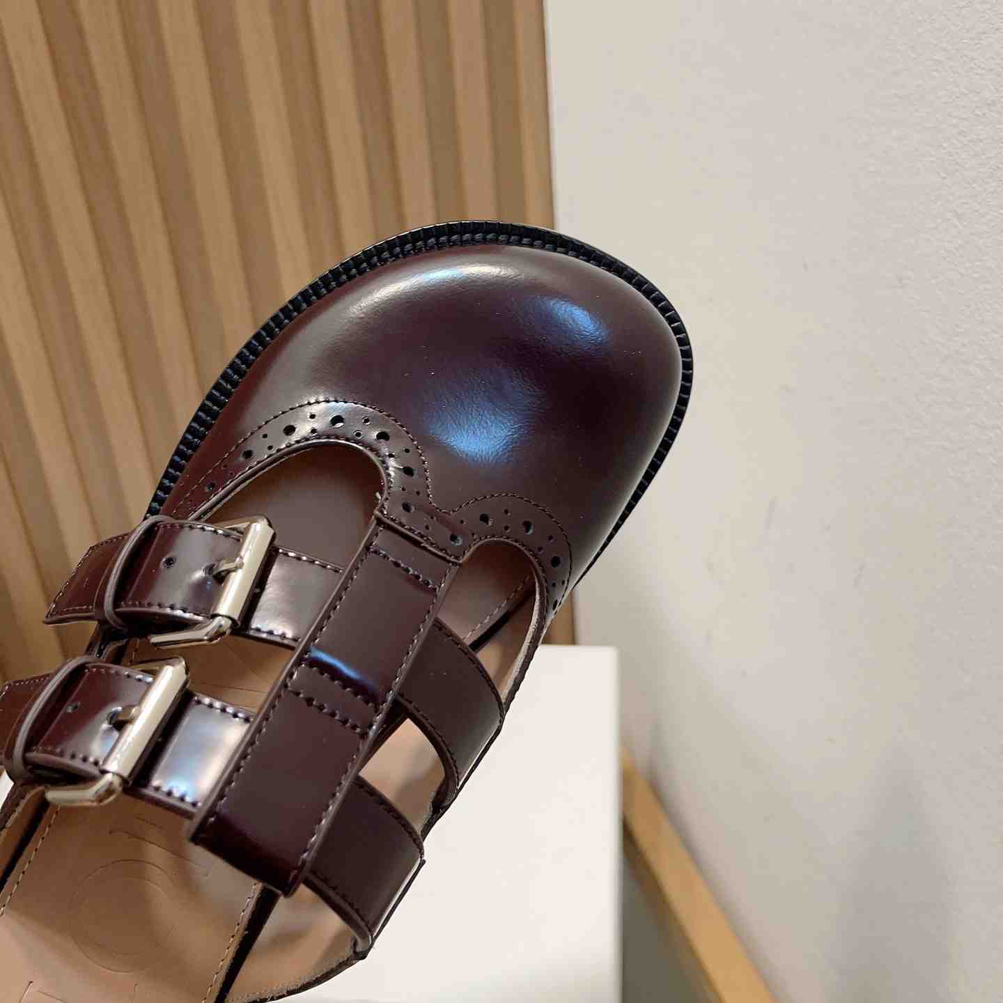 Loewe Campo Mary Jane Mule In Calfskin - DopestKickz