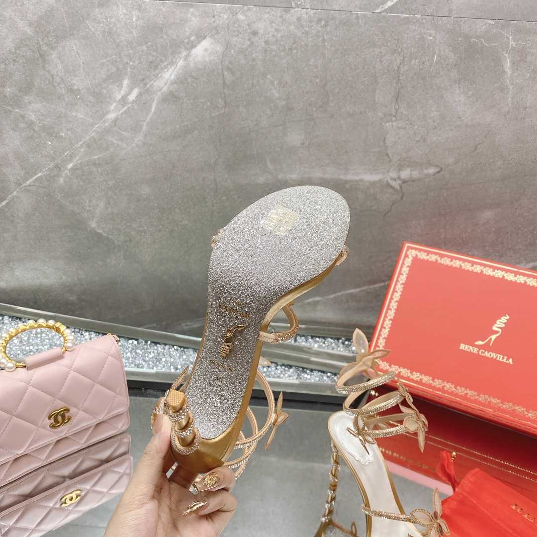 Rene Caovilla Butterflies Crystal-embellished High Sandals    95mm - DopestKickz