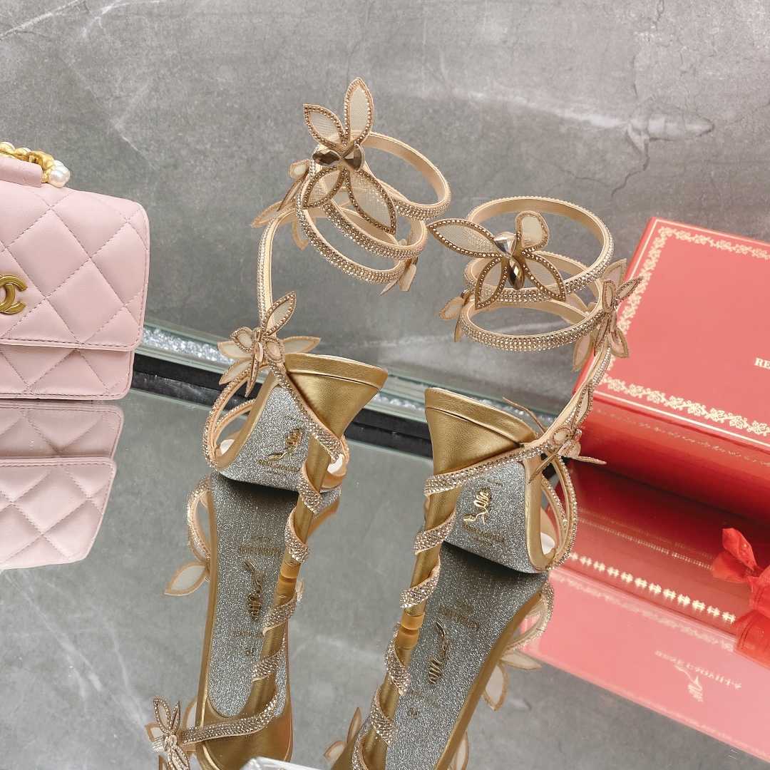 Rene Caovilla Butterflies Crystal-embellished High Sandals    95mm - DopestKickz