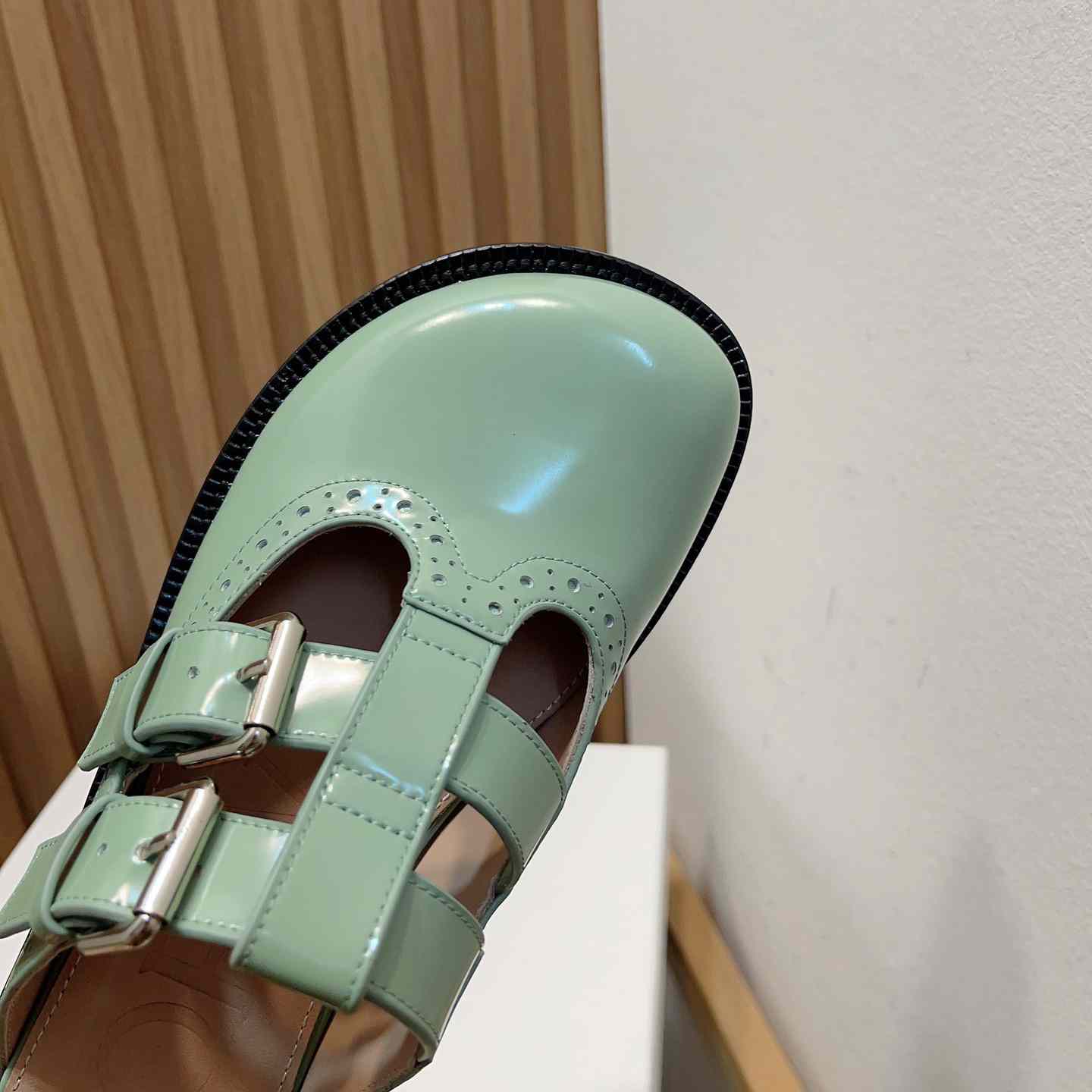 Loewe Campo Mary Jane Mule In Calfskin - DopestKickz