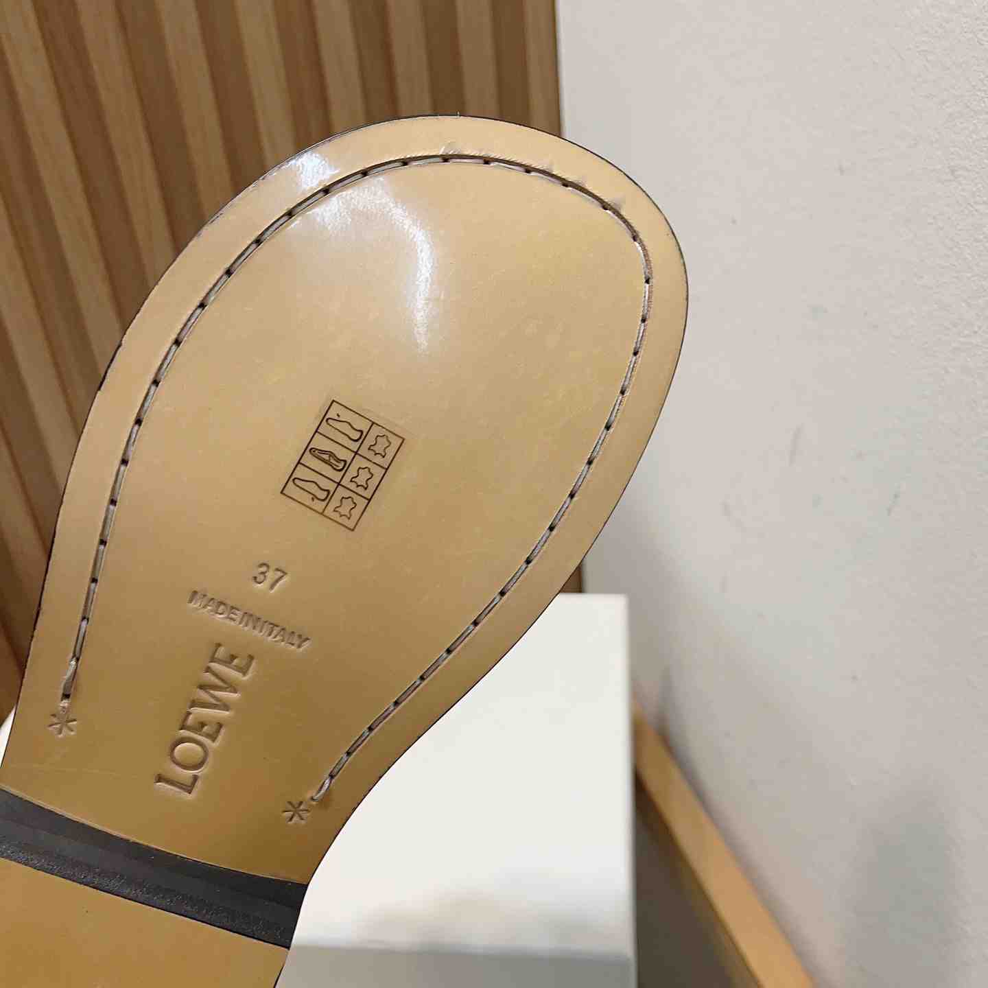 Loewe Campo Mary Jane Mule In Calfskin - DopestKickz