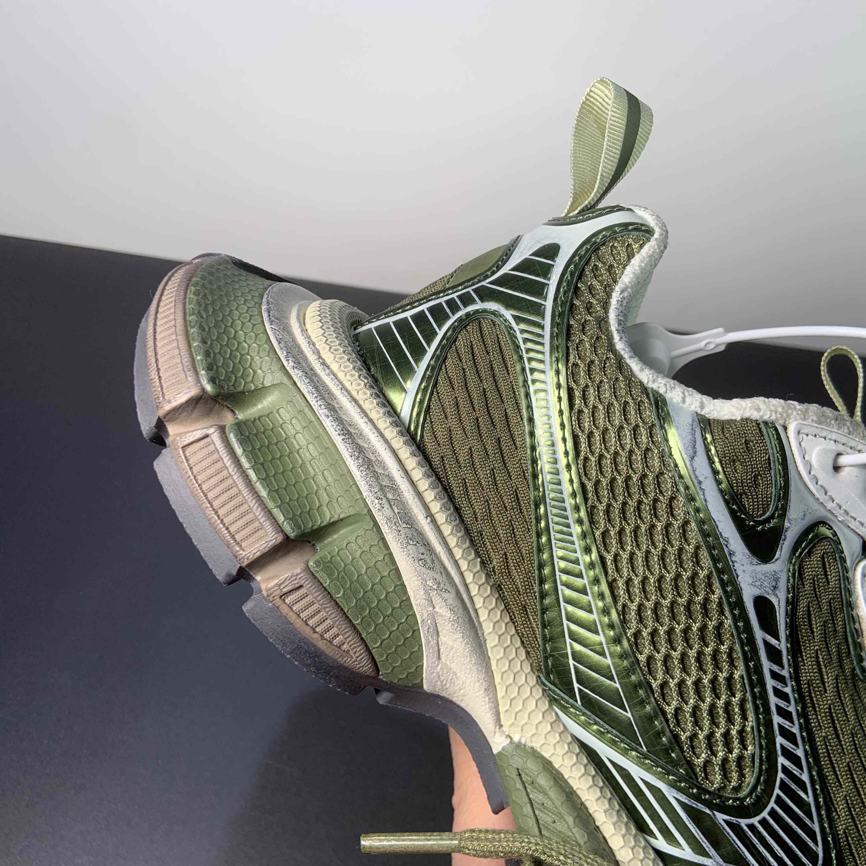 Balenciaga 3XL Sneaker In Dark Green - DopestKickz