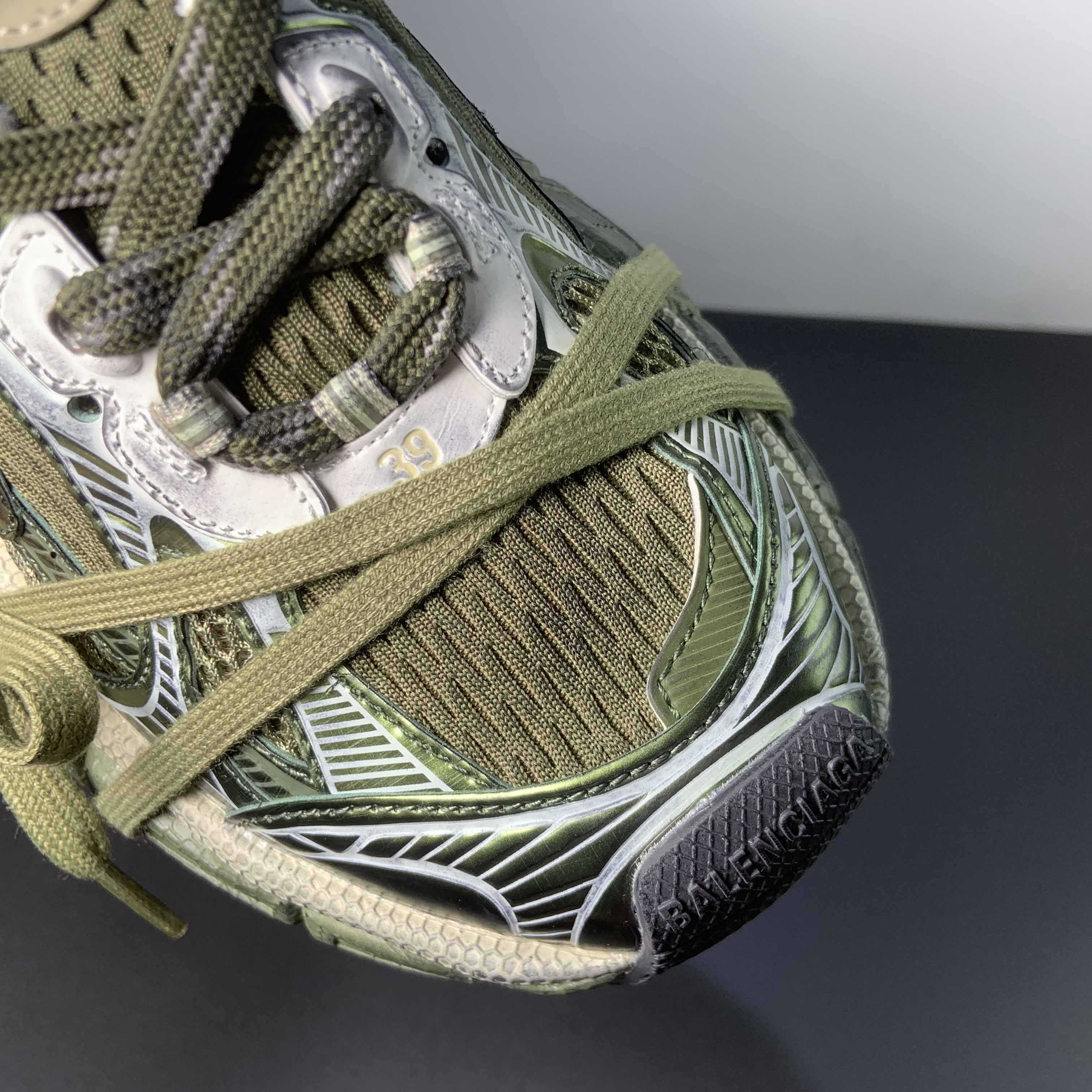 Balenciaga 3XL Sneaker In Dark Green - DopestKickz