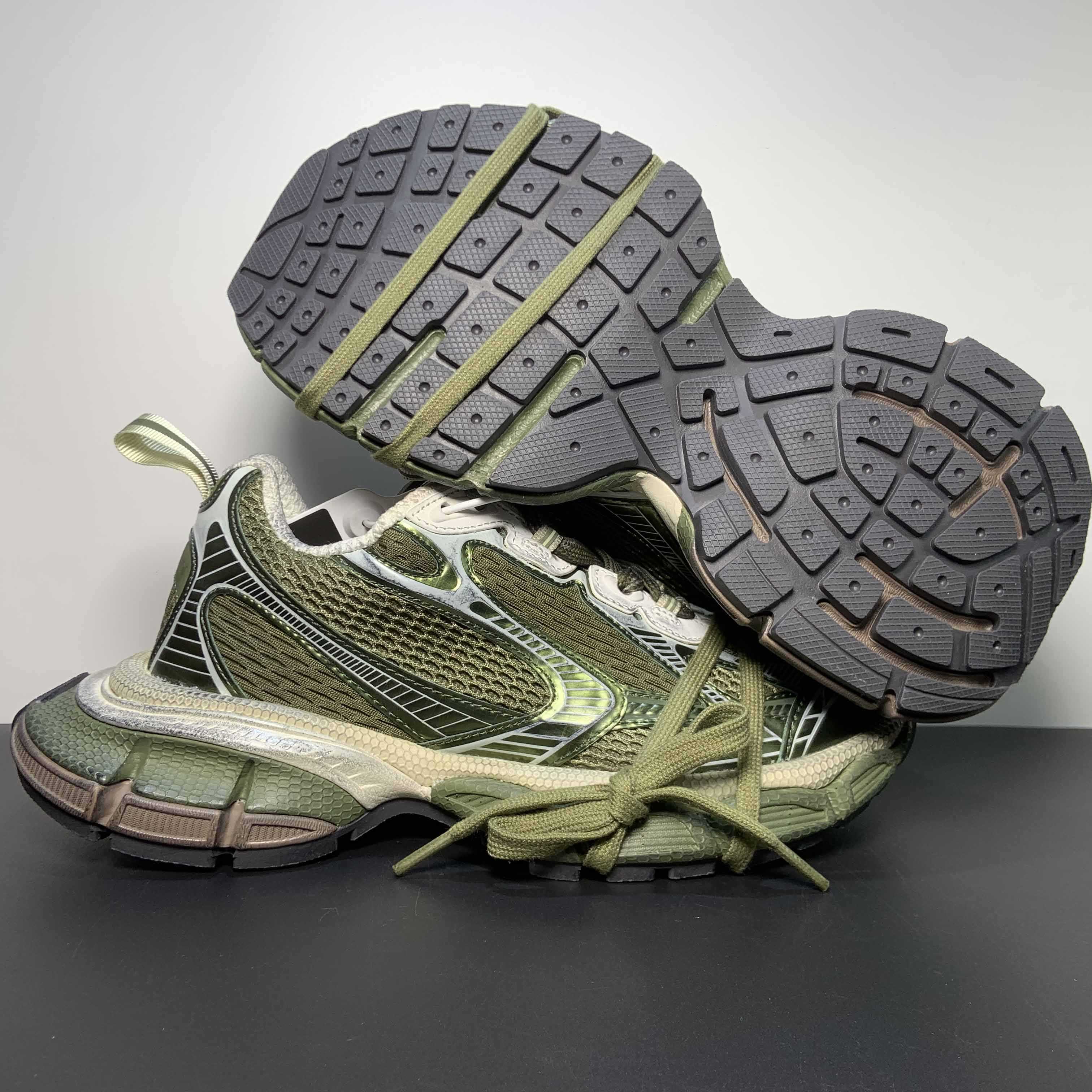 Balenciaga 3XL Sneaker In Dark Green - DopestKickz