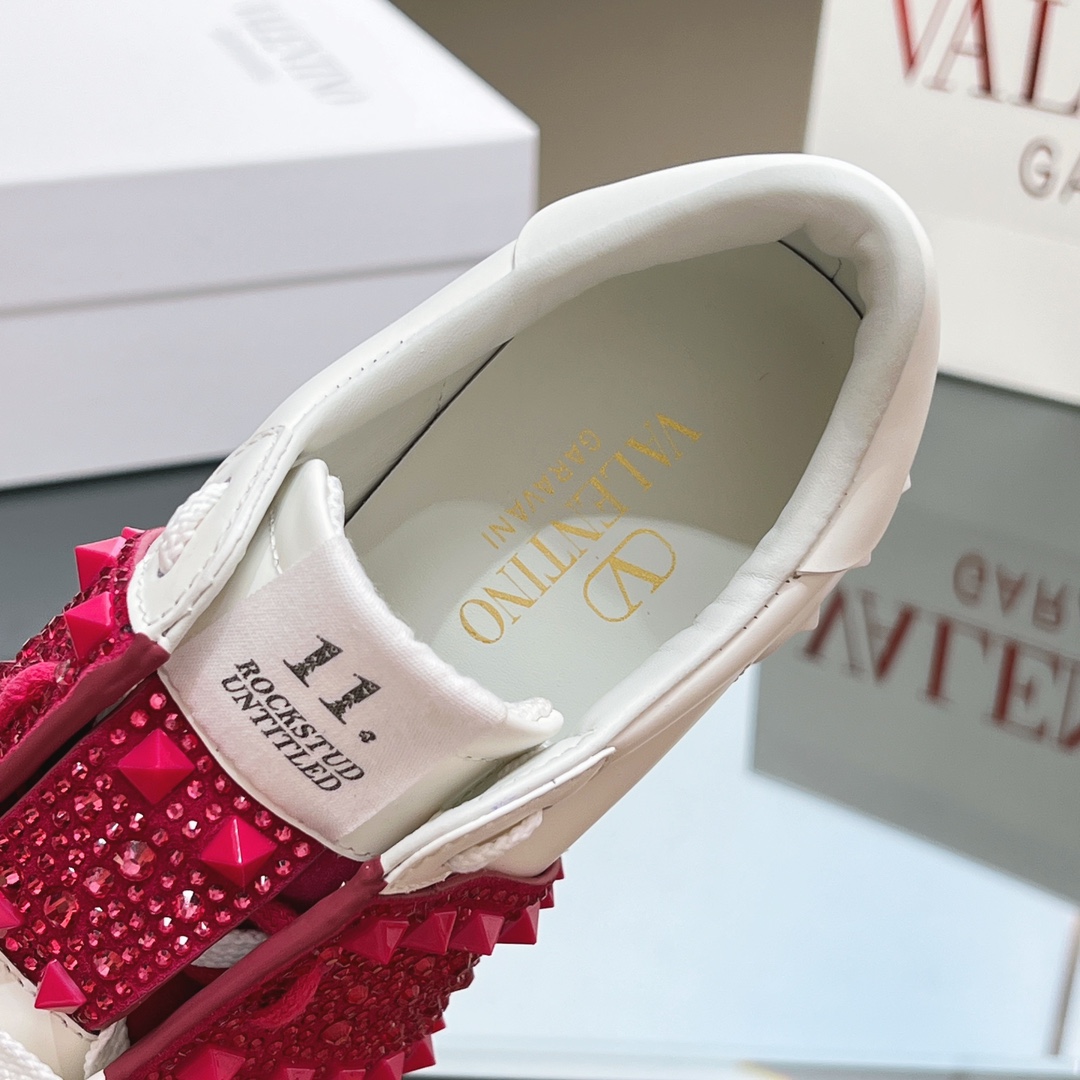 Valenti Open Disc Wedge Sneaker In Calfskin With Sequin Embroidery  85mm - DopestKickz