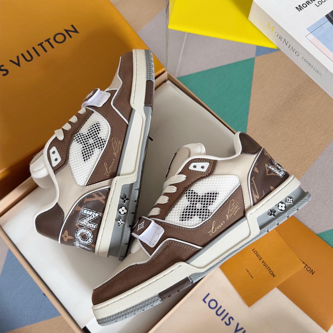 Louis Vuitton LV Trainer Sneaker   - DopestKickz