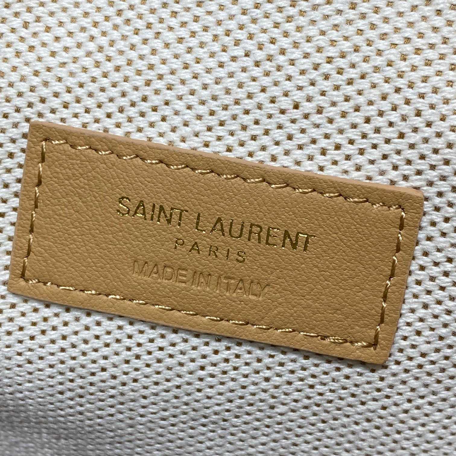 Saint Laurent LE 5 À 7 Small Supple In Canvas And Smooth Leather - DopestKickz