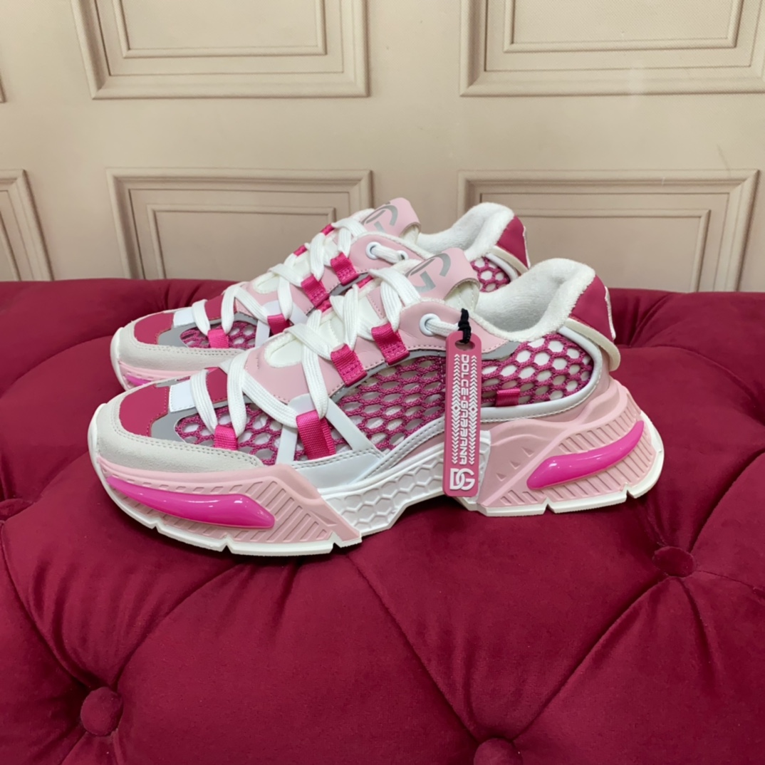 Dolce & Gabbana Mixed-material Airmaster Sneakers - DopestKickz