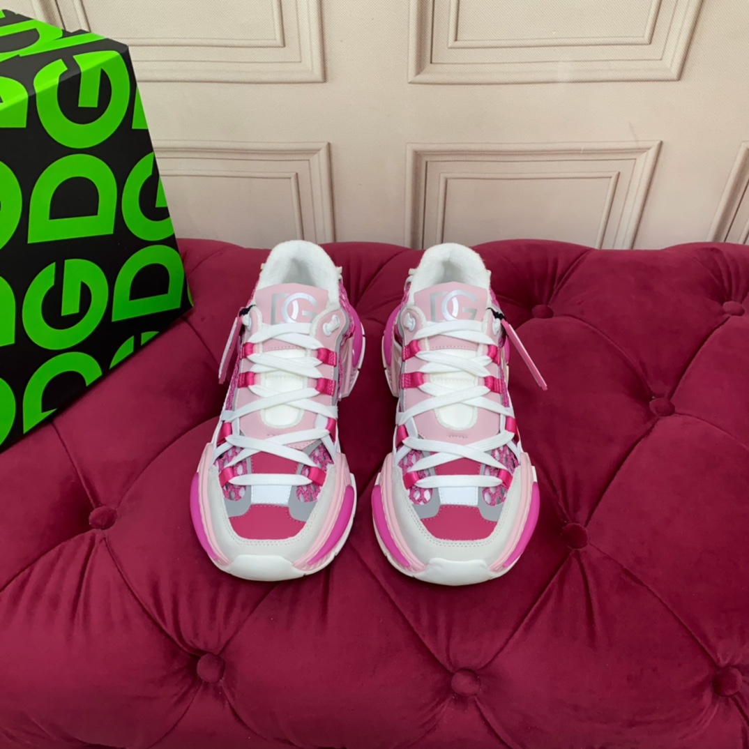 Dolce & Gabbana Mixed-material Airmaster Sneakers - DopestKickz