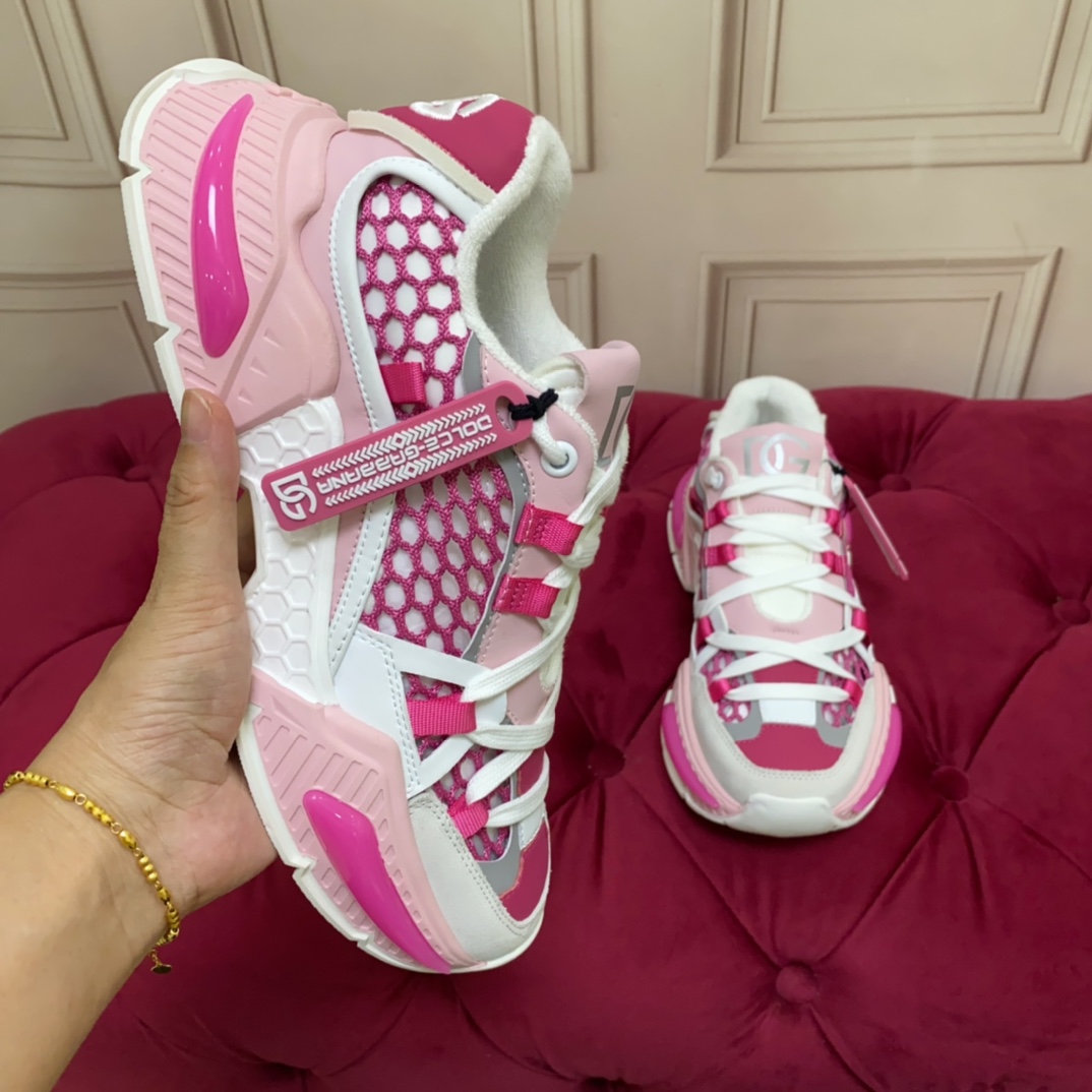 Dolce & Gabbana Mixed-material Airmaster Sneakers - DopestKickz