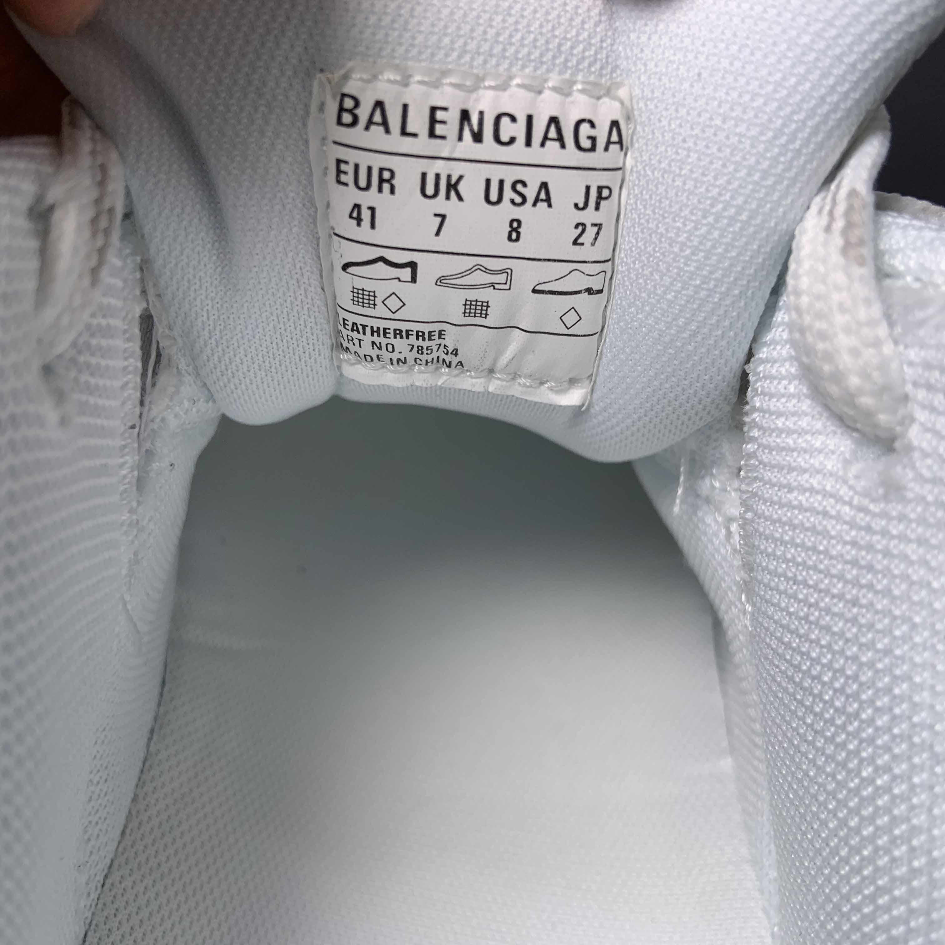 Balenciaga Cargo Sneaker In White/Grey/Orange /Blue  - DopestKickz