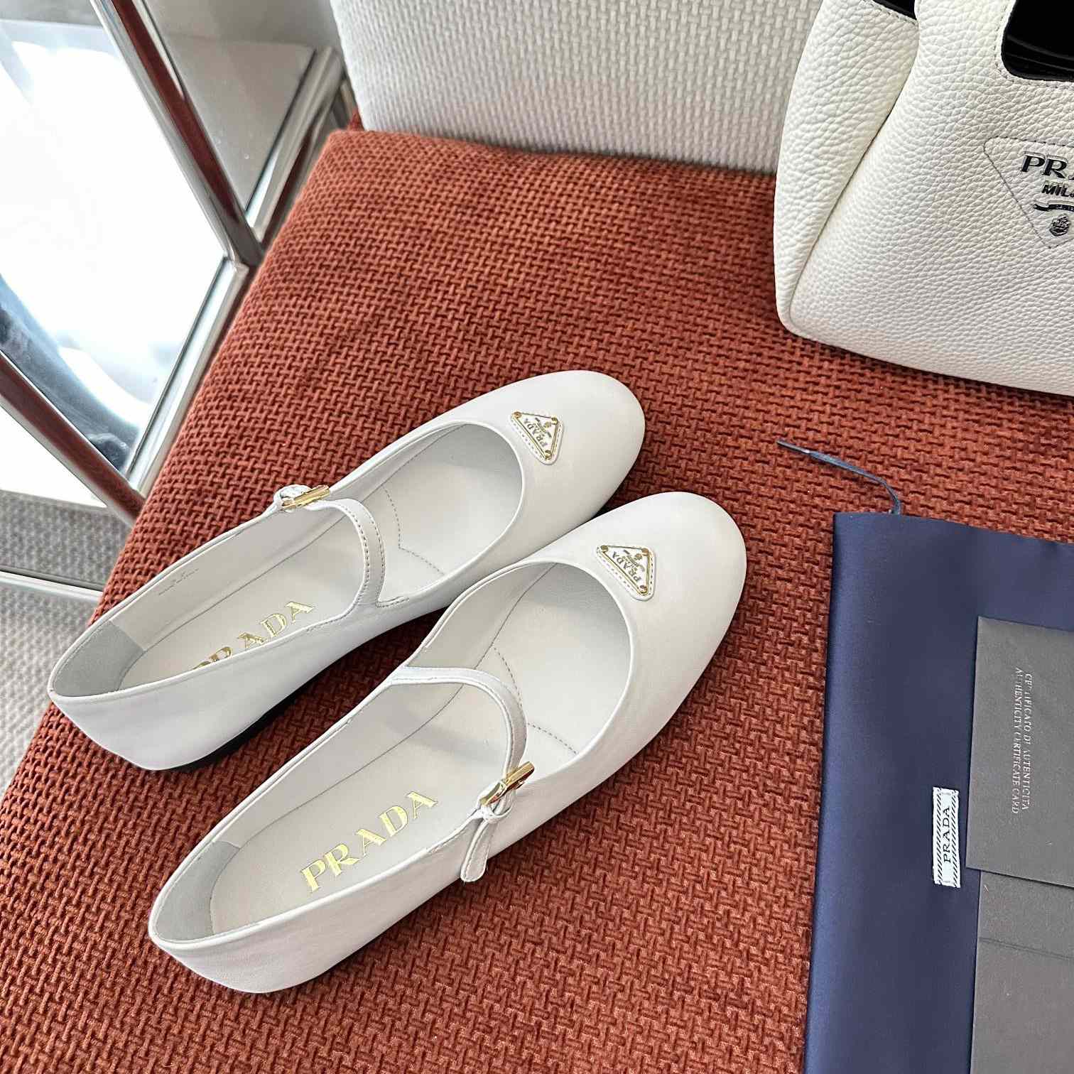 Prada Nappa Leather Ballerinas - DopestKickz