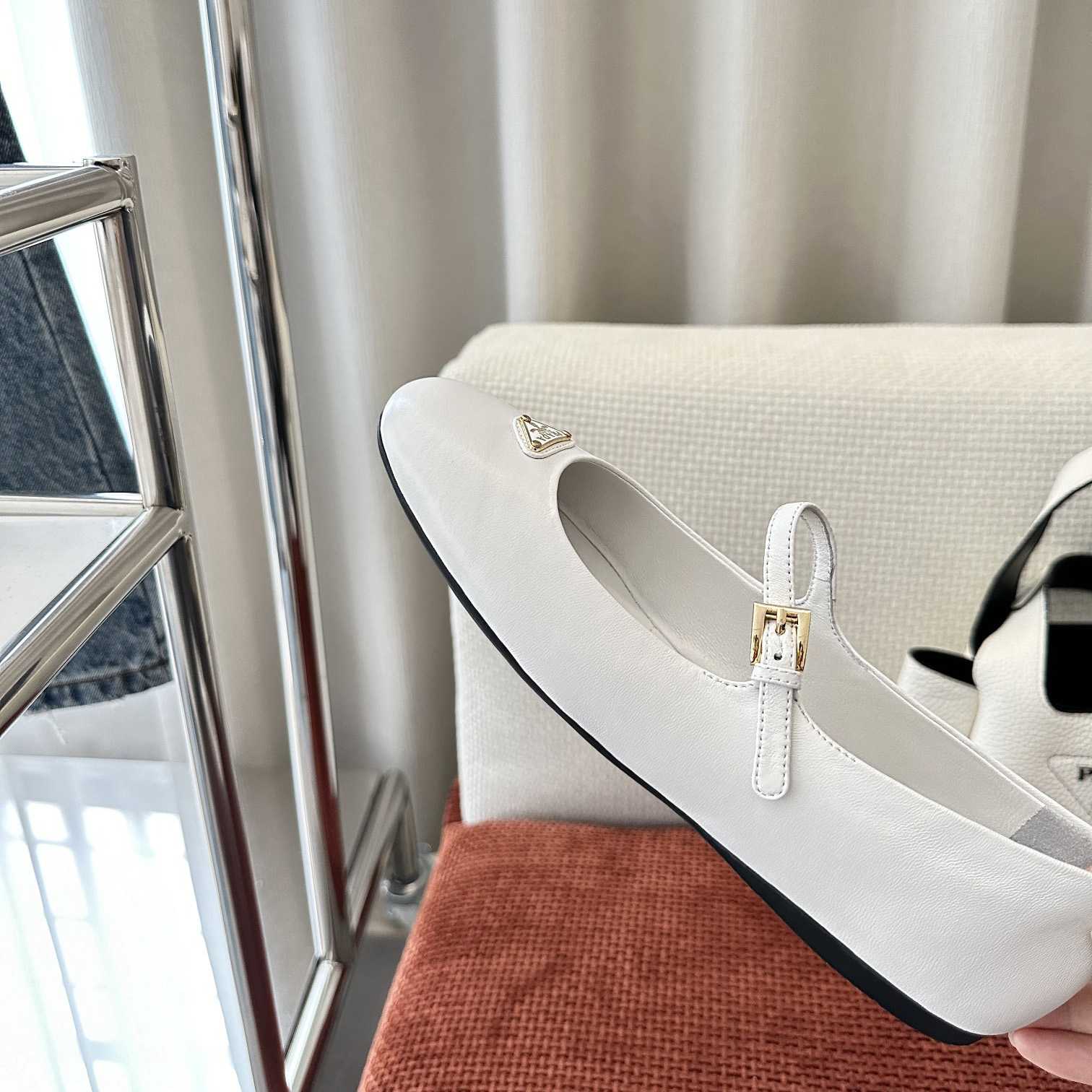 Prada Nappa Leather Ballerinas - DopestKickz