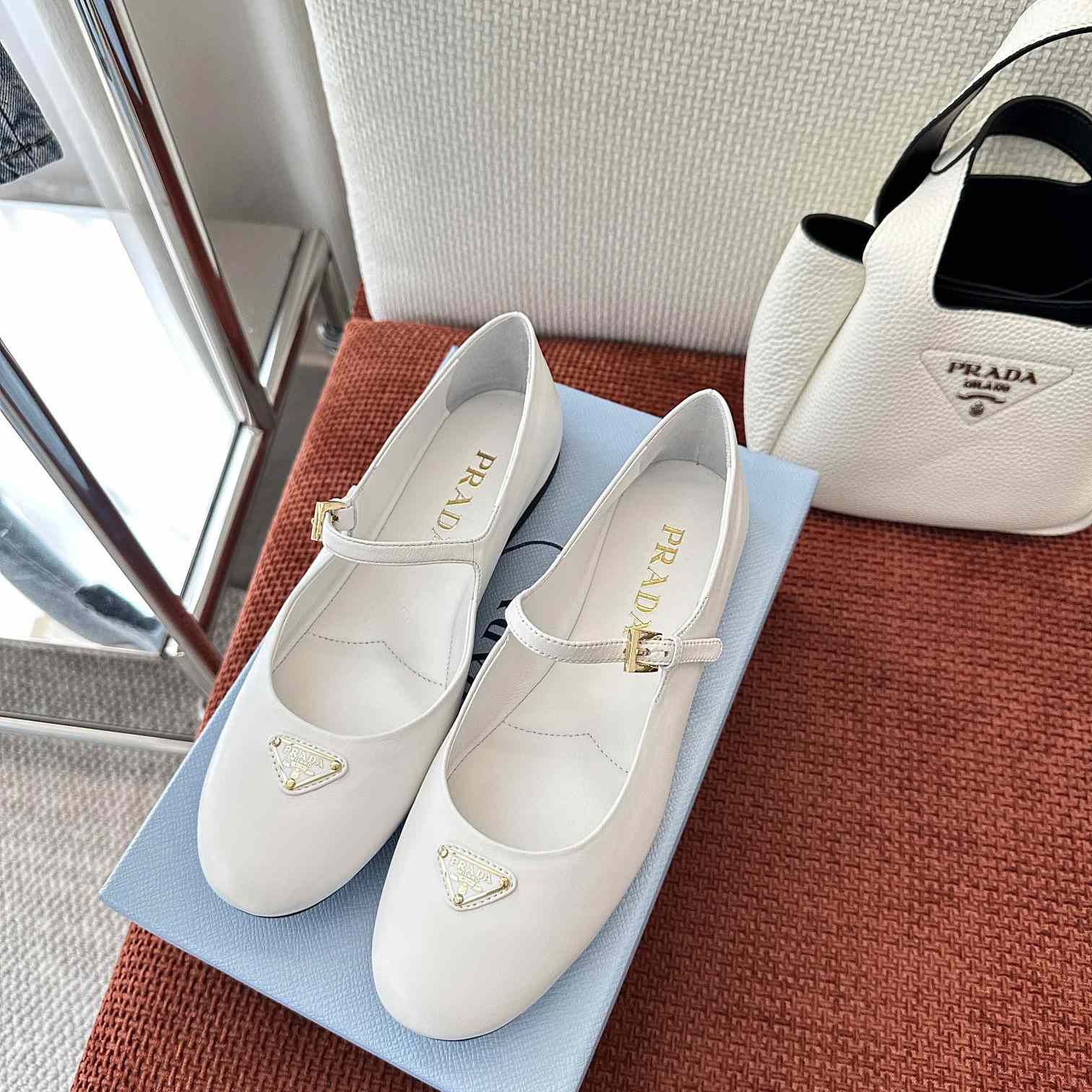 Prada Nappa Leather Ballerinas - DopestKickz