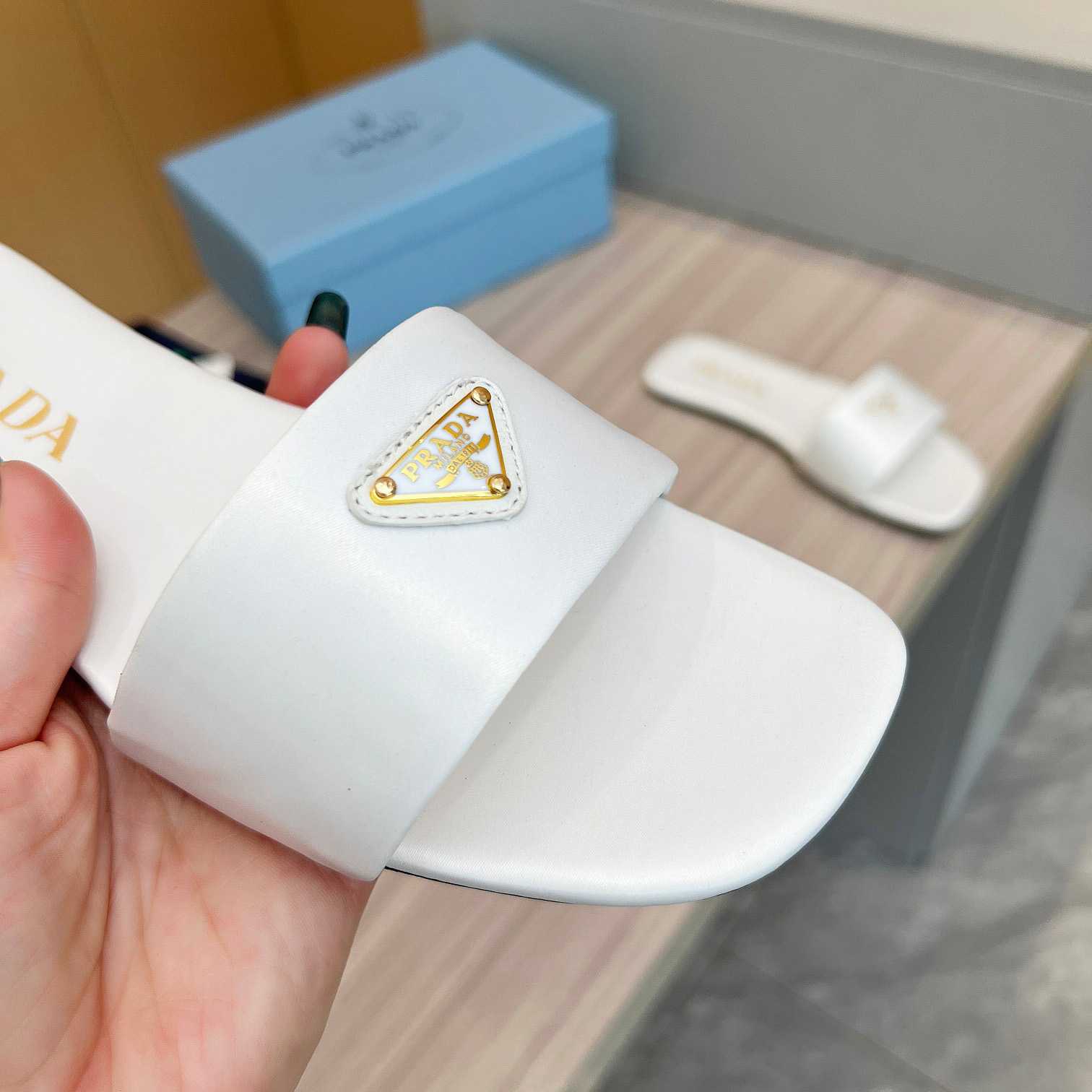 Prada Leather Slides - DopestKickz