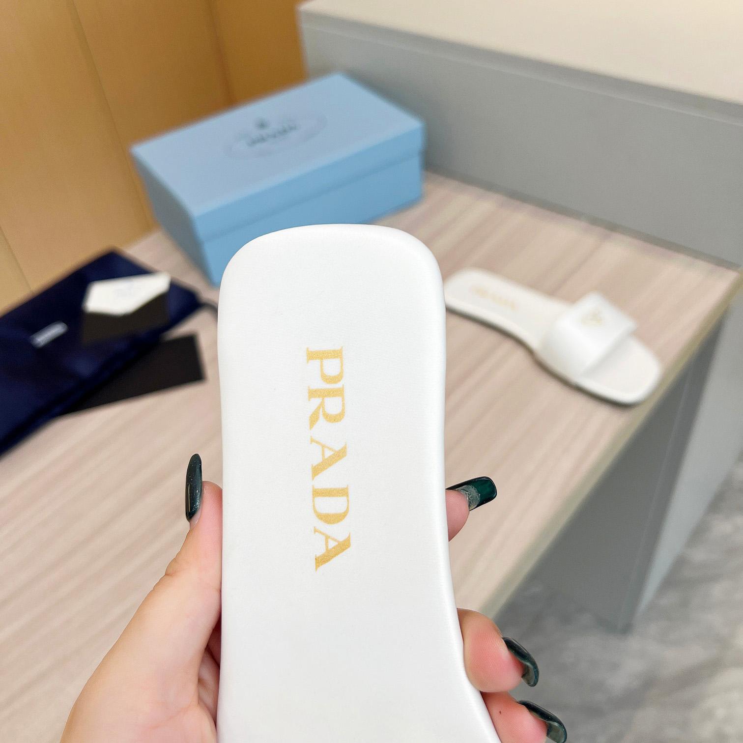 Prada Leather Slides - DopestKickz