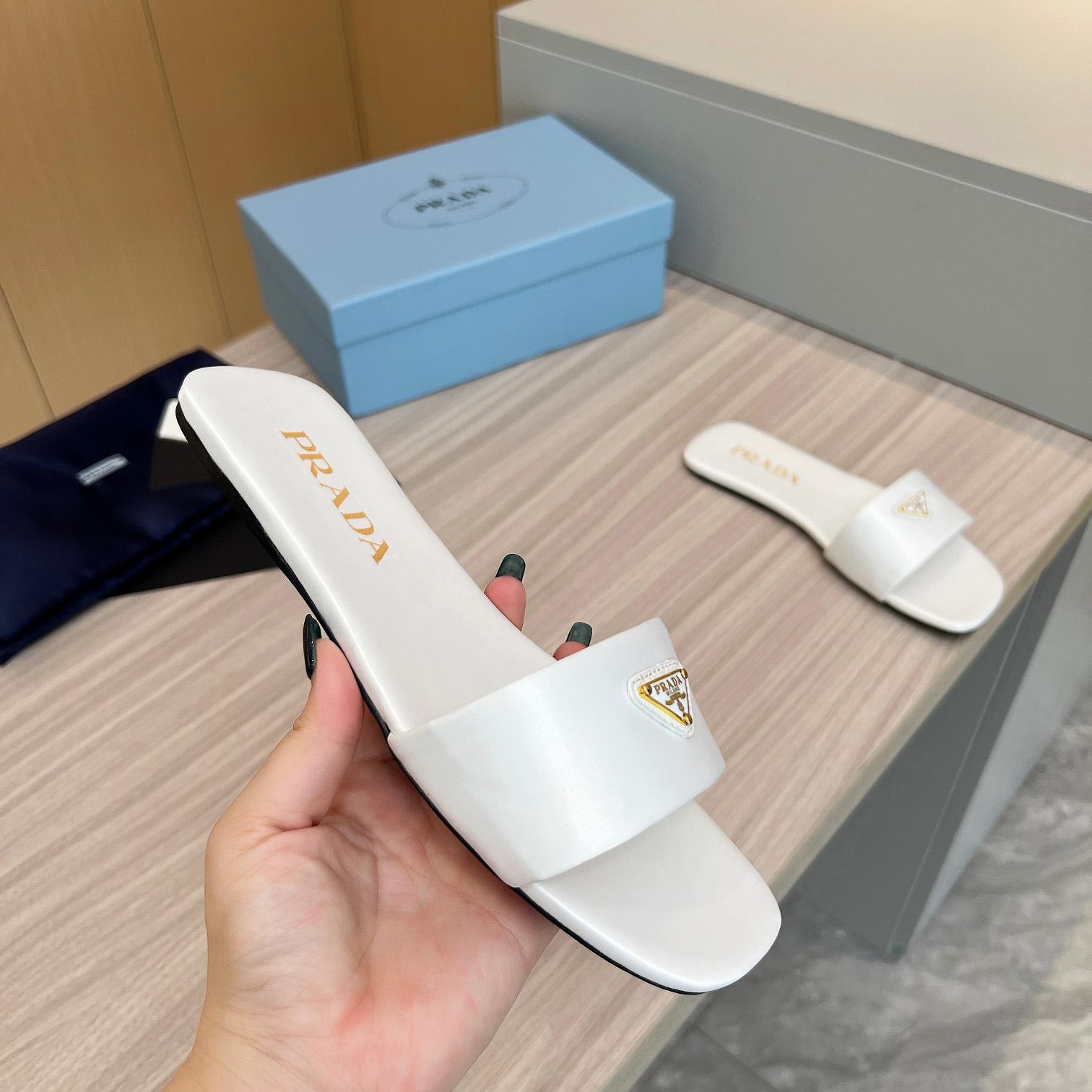 Prada Leather Slides - DopestKickz