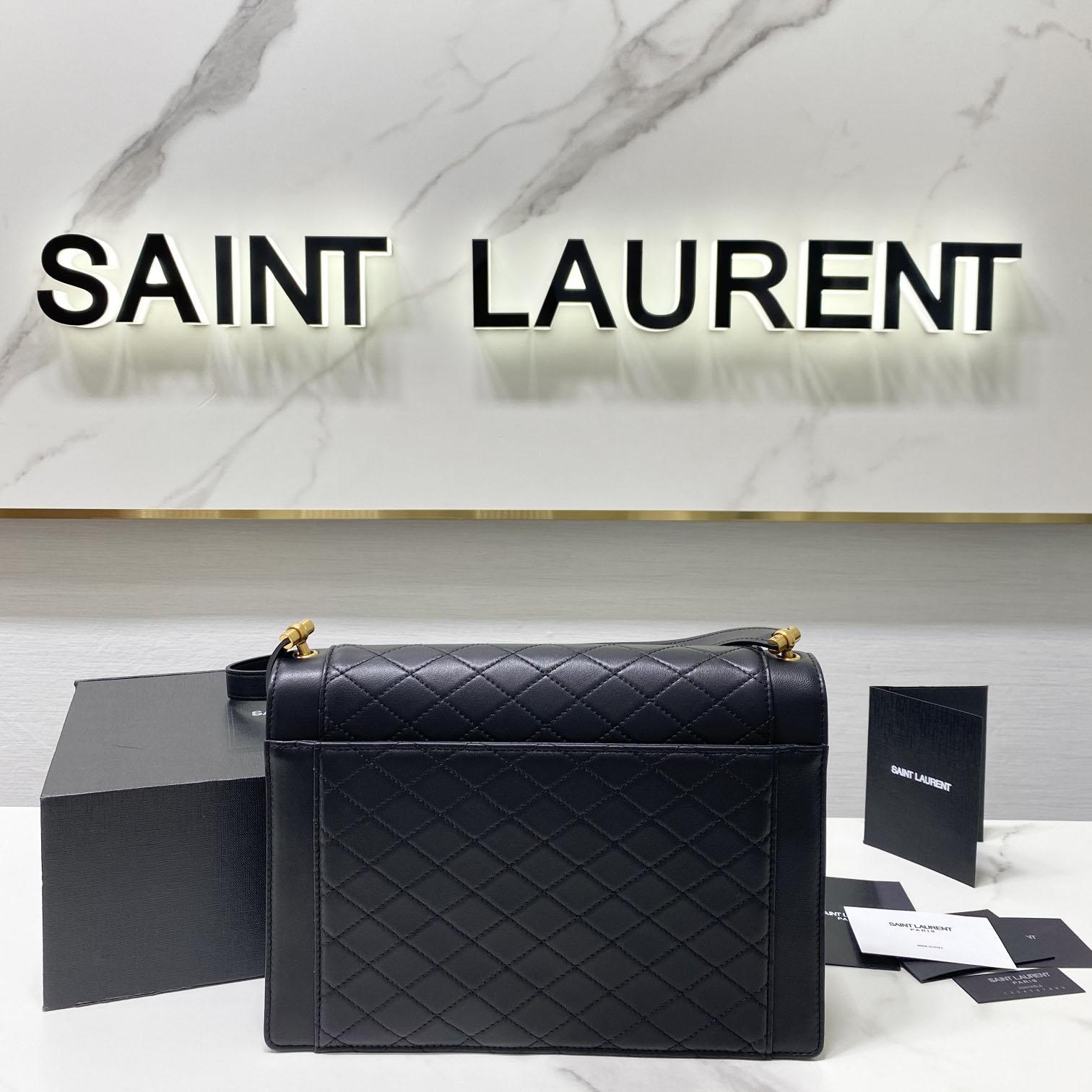 Saint Laurent Leather Crossbody Bag  ( 26x18x5cm) - DopestKickz