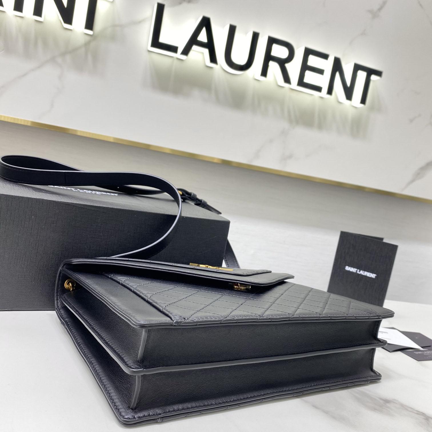 Saint Laurent Leather Crossbody Bag  ( 26x18x5cm) - DopestKickz