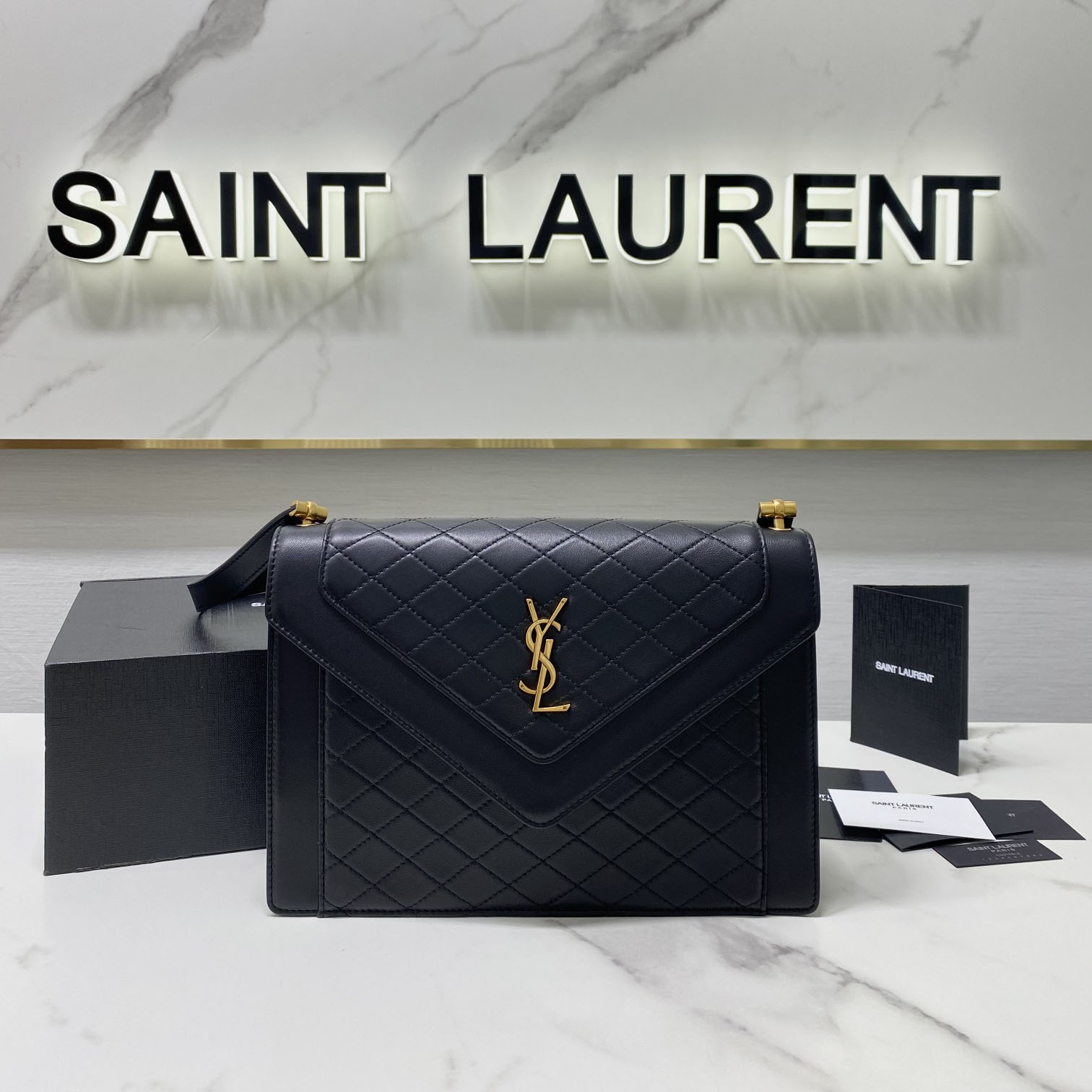 Saint Laurent Leather Crossbody Bag  ( 26x18x5cm) - DopestKickz