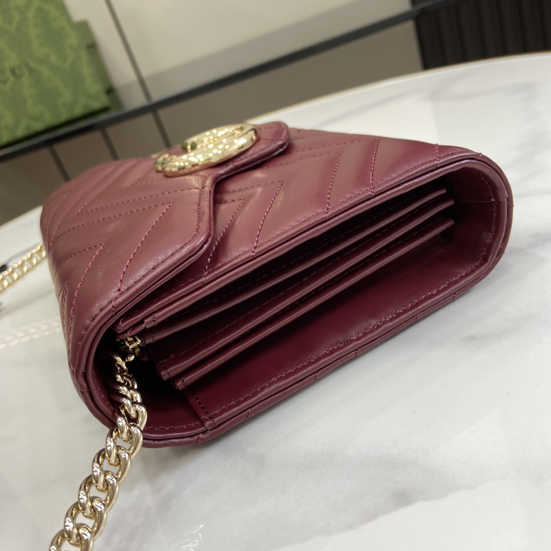 Gucci GG Marmont Super Mini Bag(20-13-6cm)   - DopestKickz